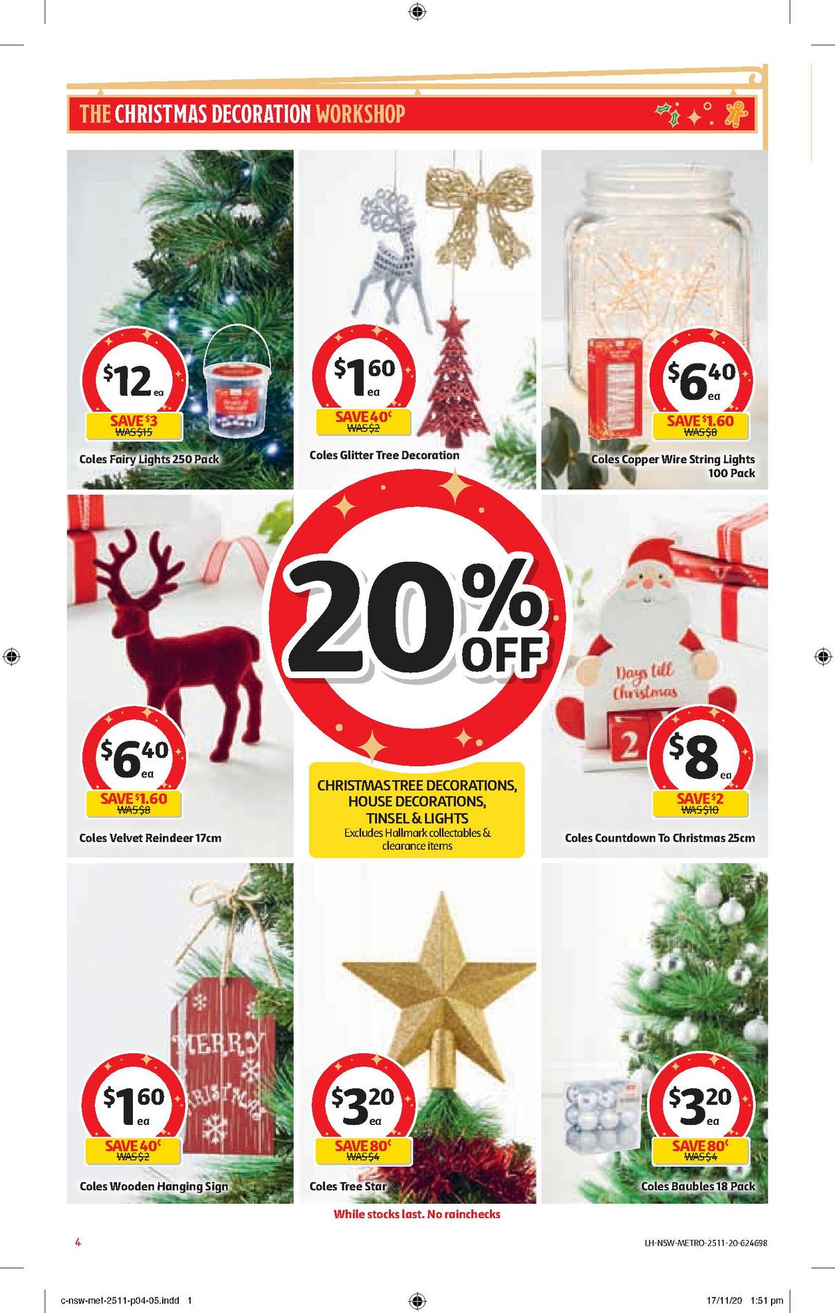 Coles Catalogues from 25 November
