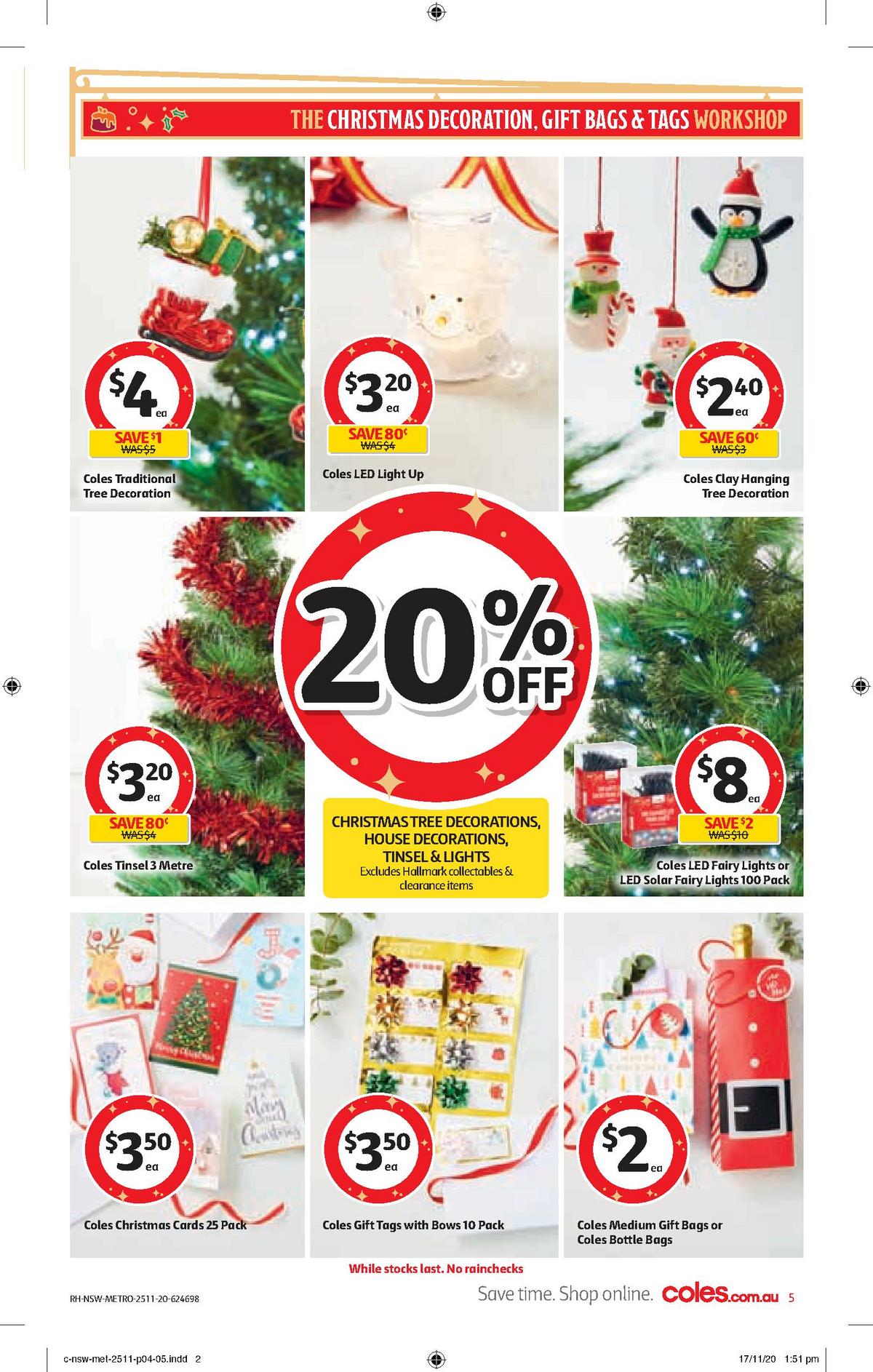 Coles Catalogues from 25 November