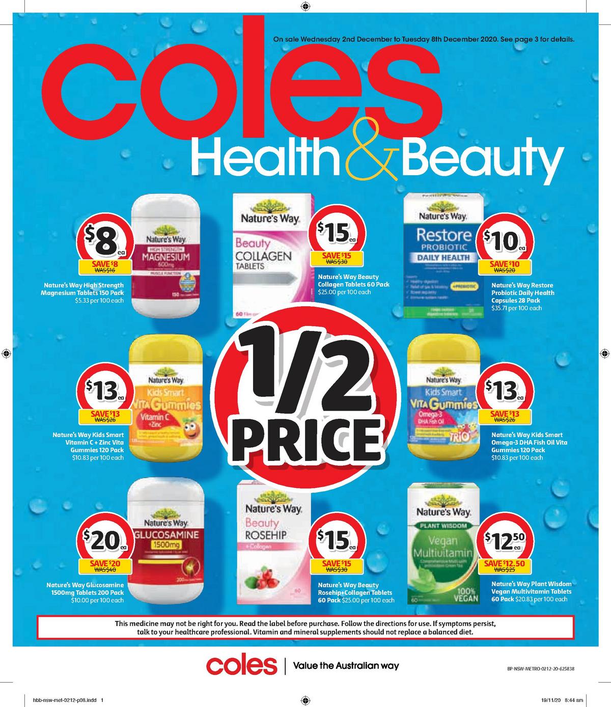 Coles Health & Beauty Catalogues from 2 December