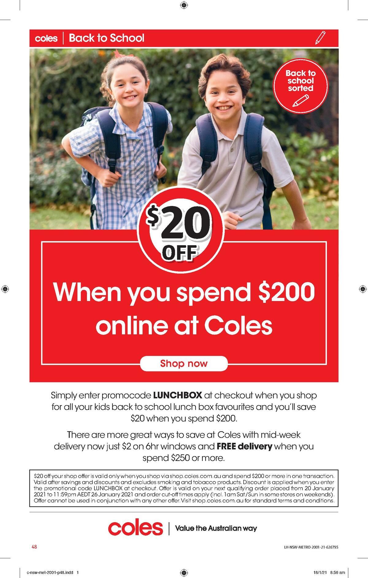 Coles Catalogues from 20 January