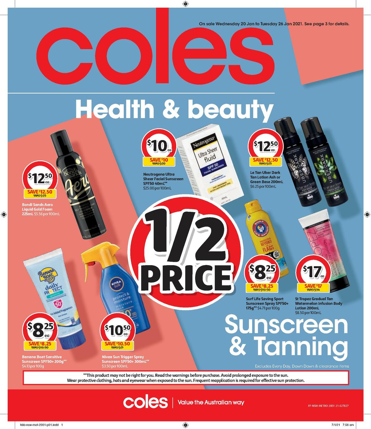 Coles Health & Beauty Catalogues from 20 January