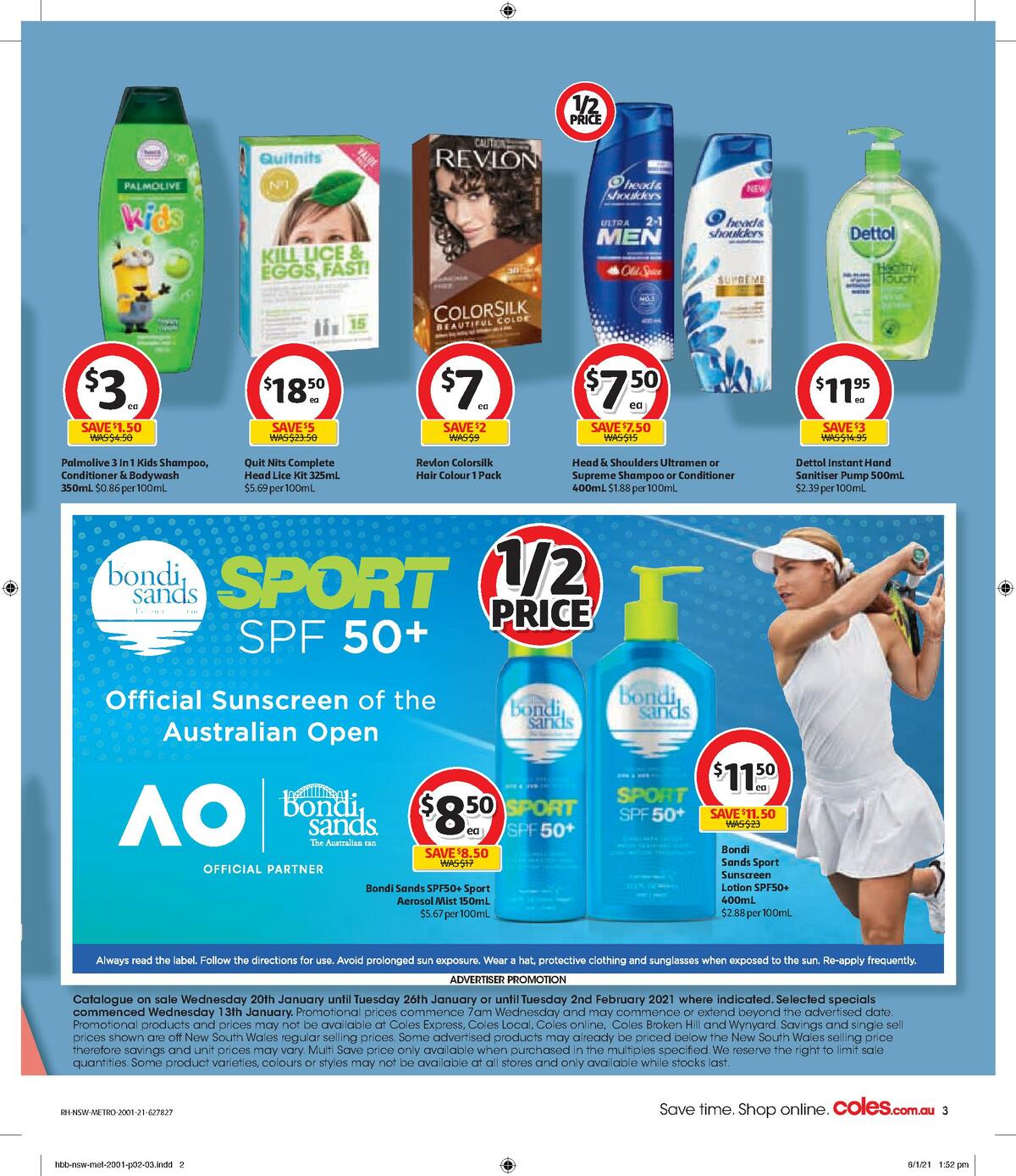Coles Health & Beauty Catalogues from 20 January