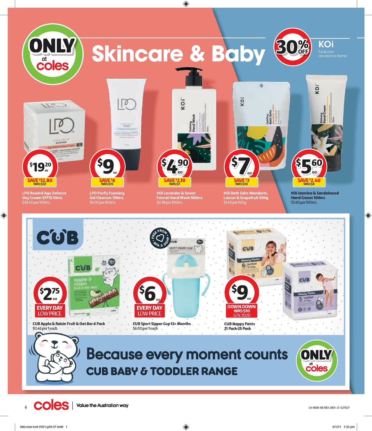 Coles Health & Beauty Catalogues from 20 January
