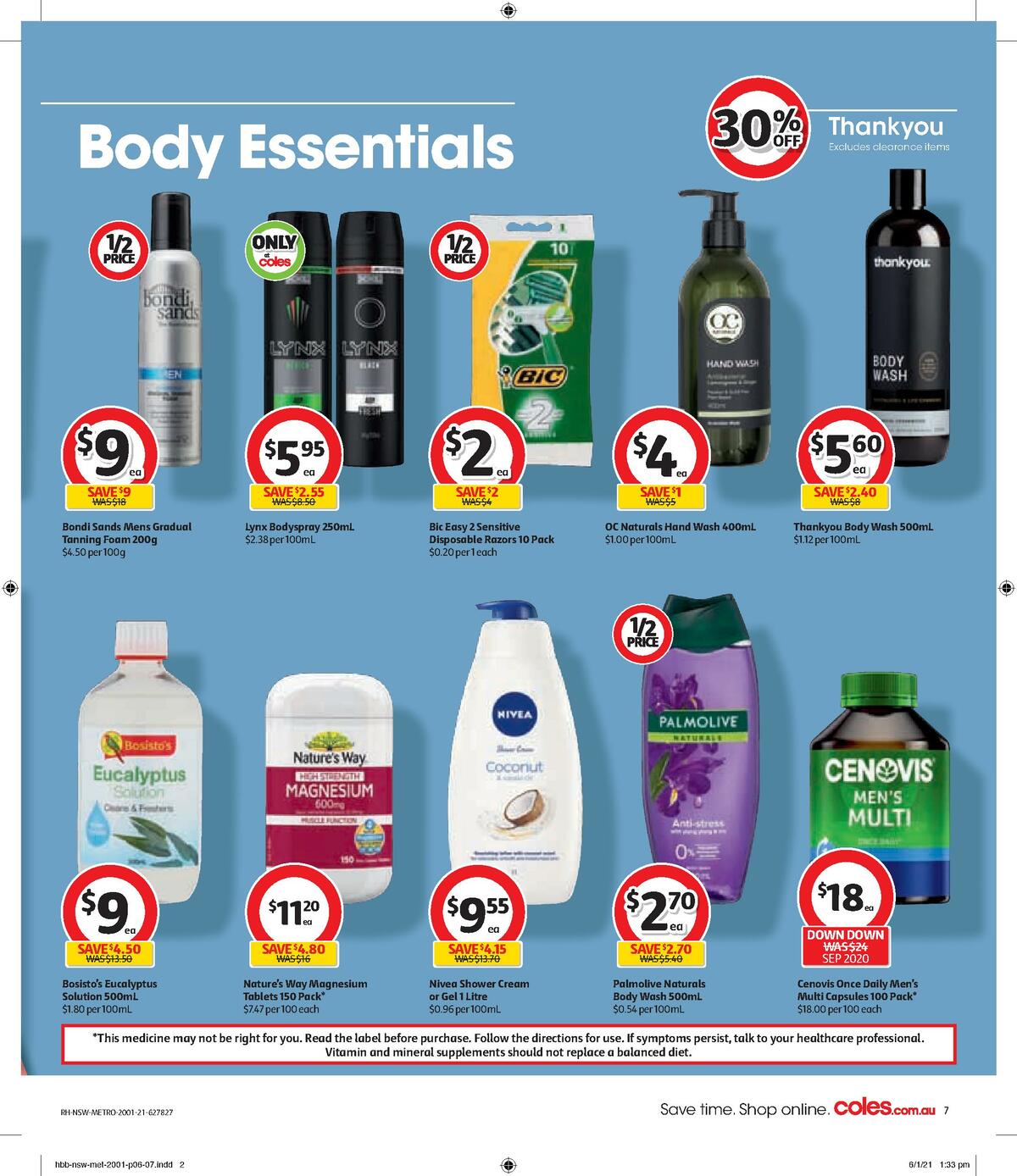 Coles Health & Beauty Catalogues from 20 January