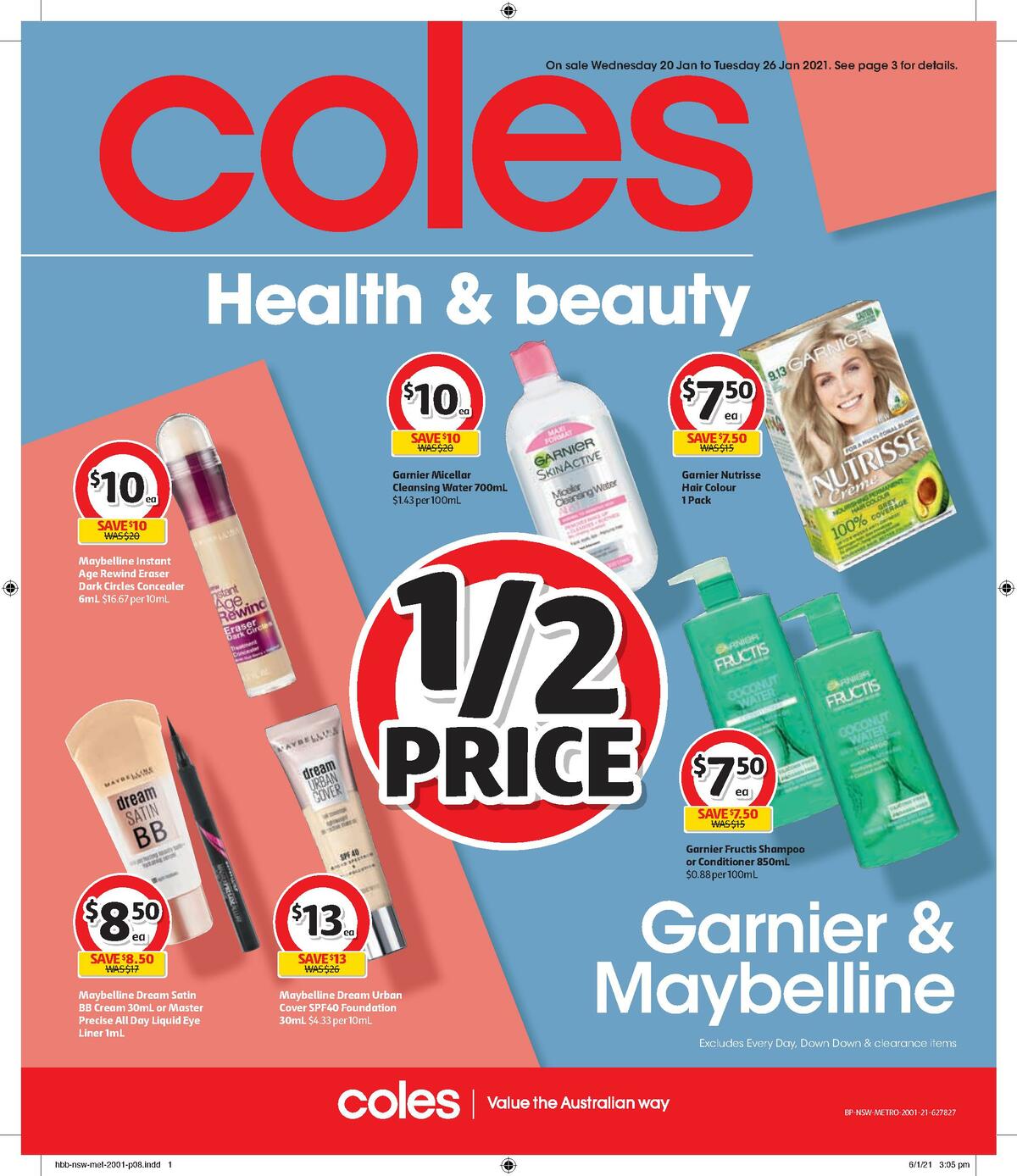 Coles Health & Beauty Catalogues from 20 January