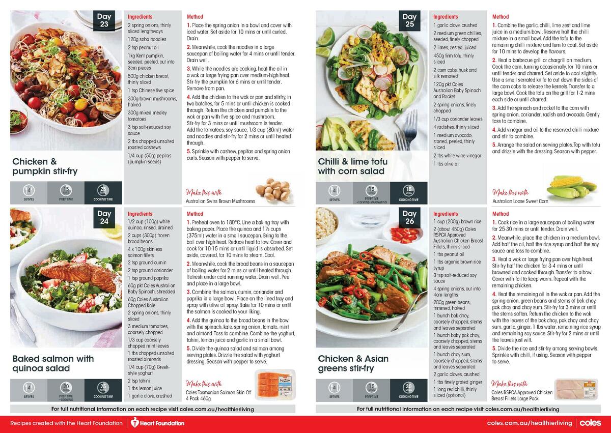 Coles Healthier Living Catalogues from 15 February