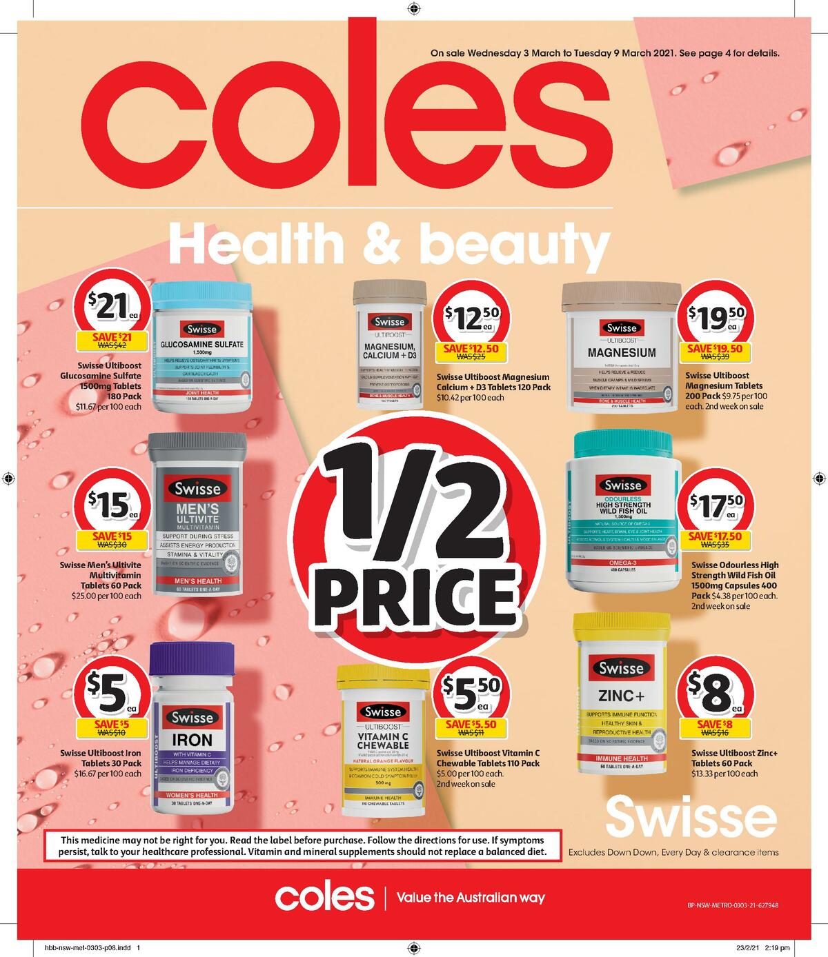 Coles Health & Beauty Catalogues from 3 March