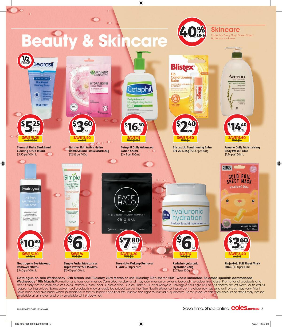 Coles Health & Beauty Catalogues from 17 March