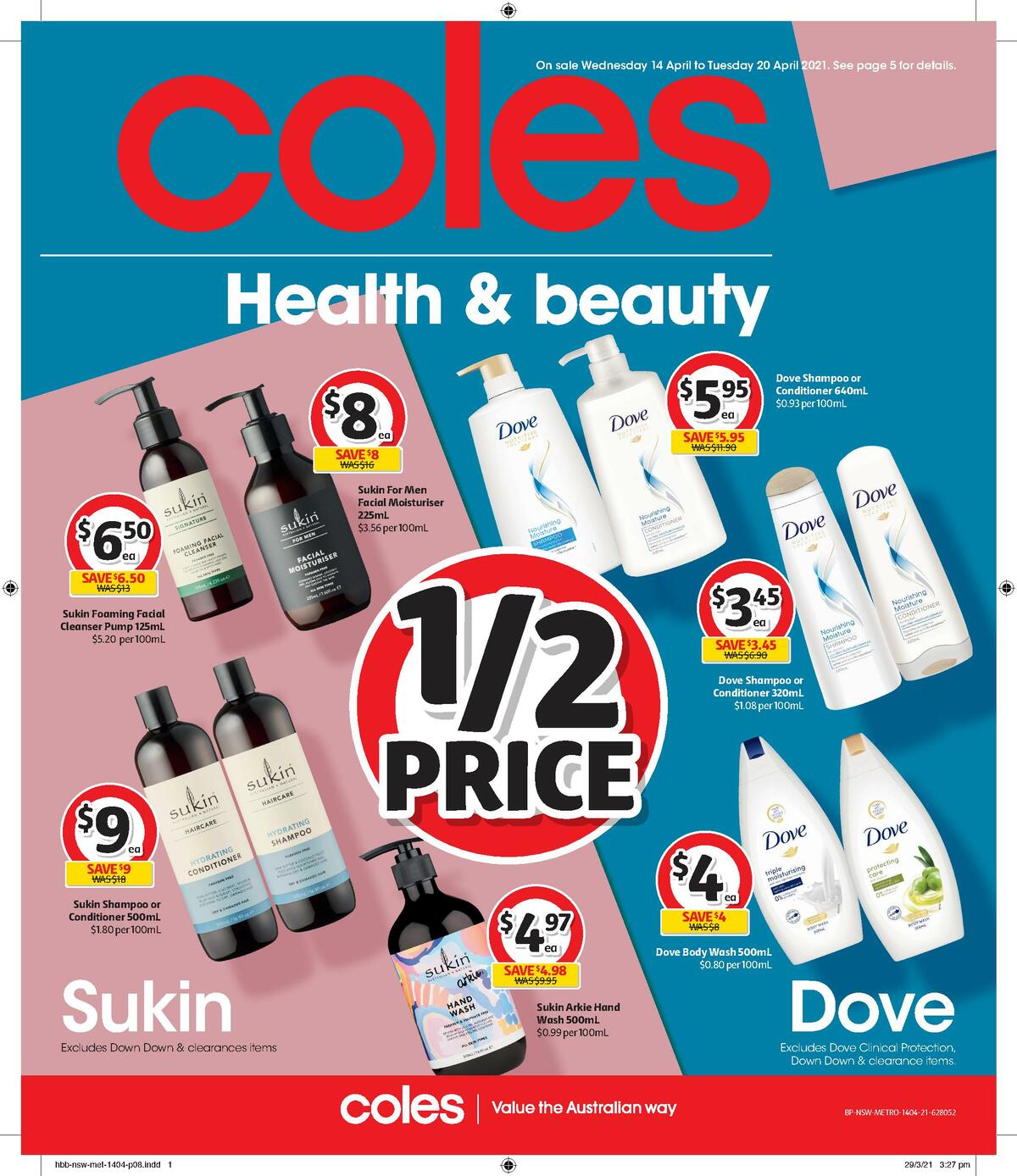 Coles Health & Beauty Catalogues from 14 April