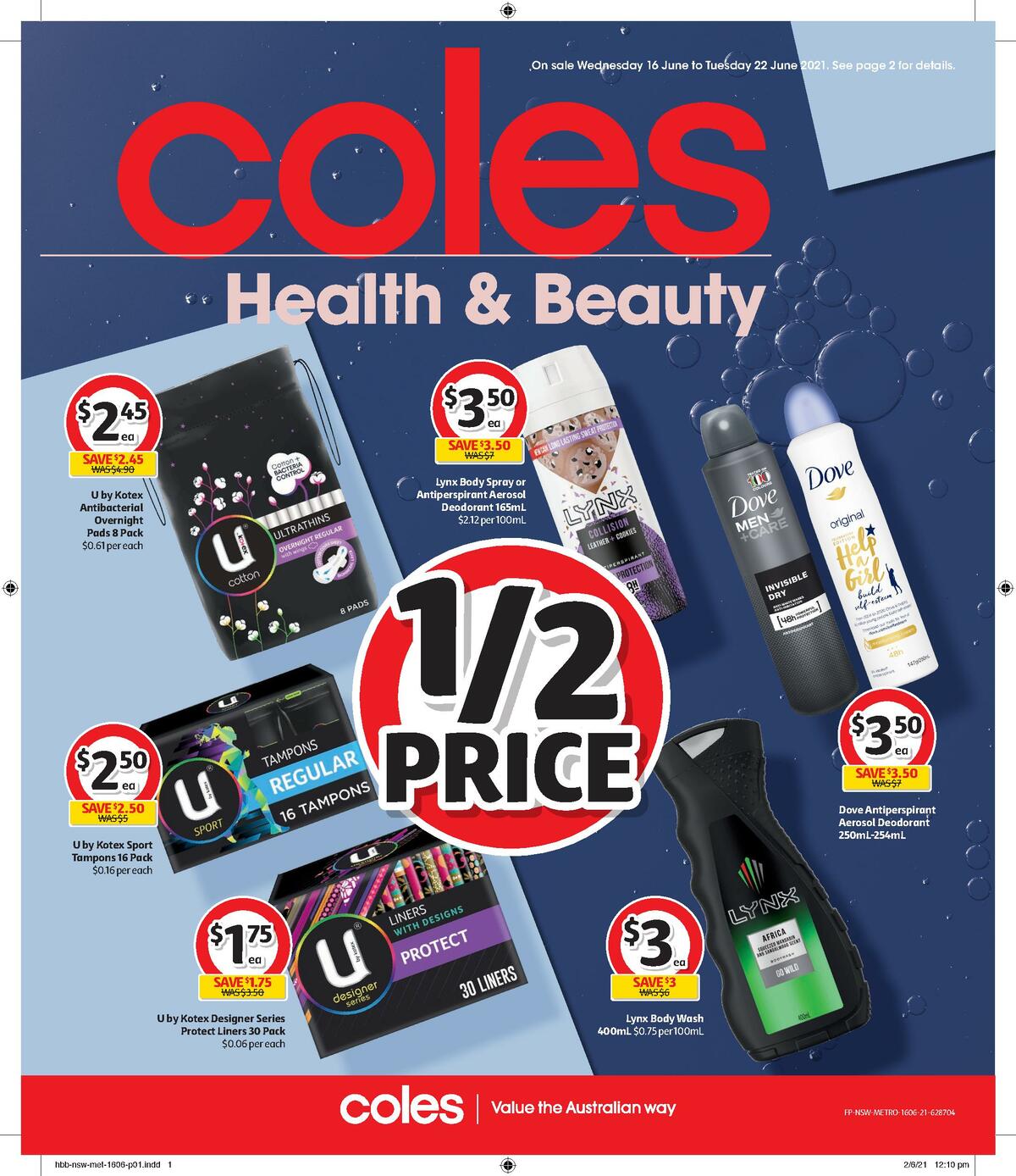 Coles Health & Beauty Catalogues from 16 June