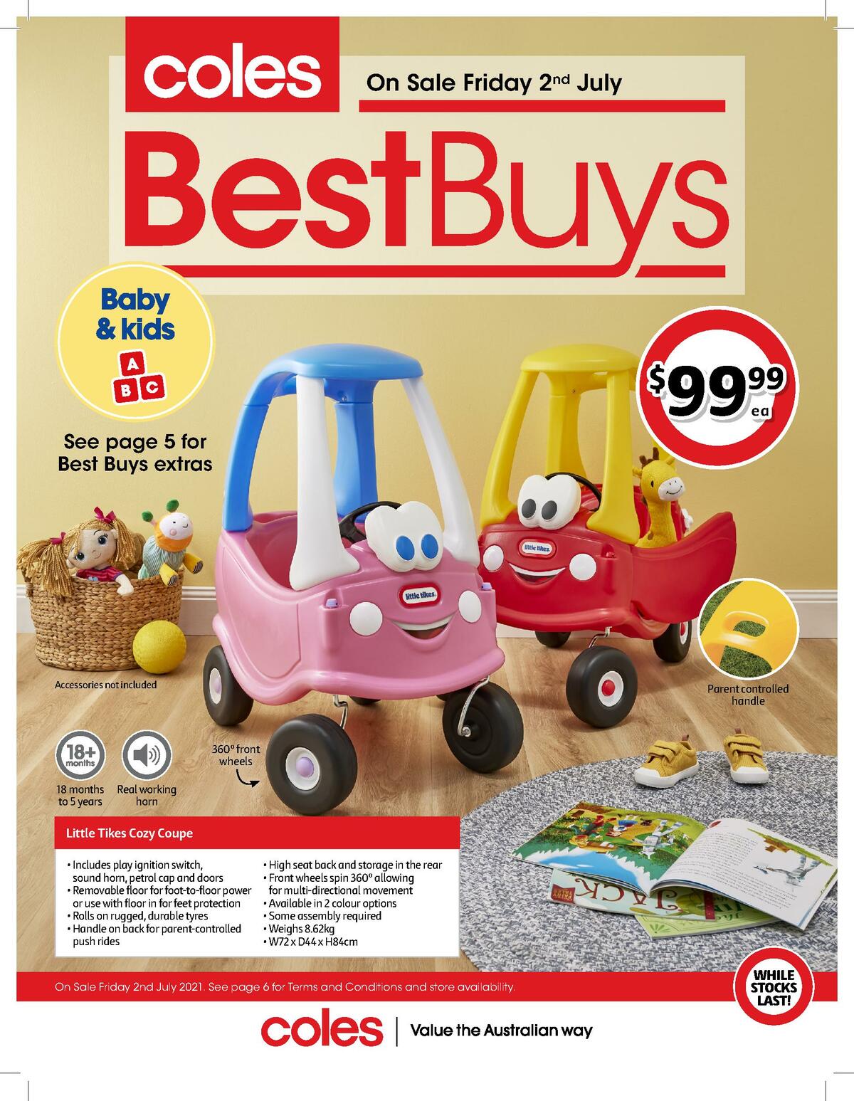 Coles Best Buys - Baby & Kids Catalogues from 2 July
