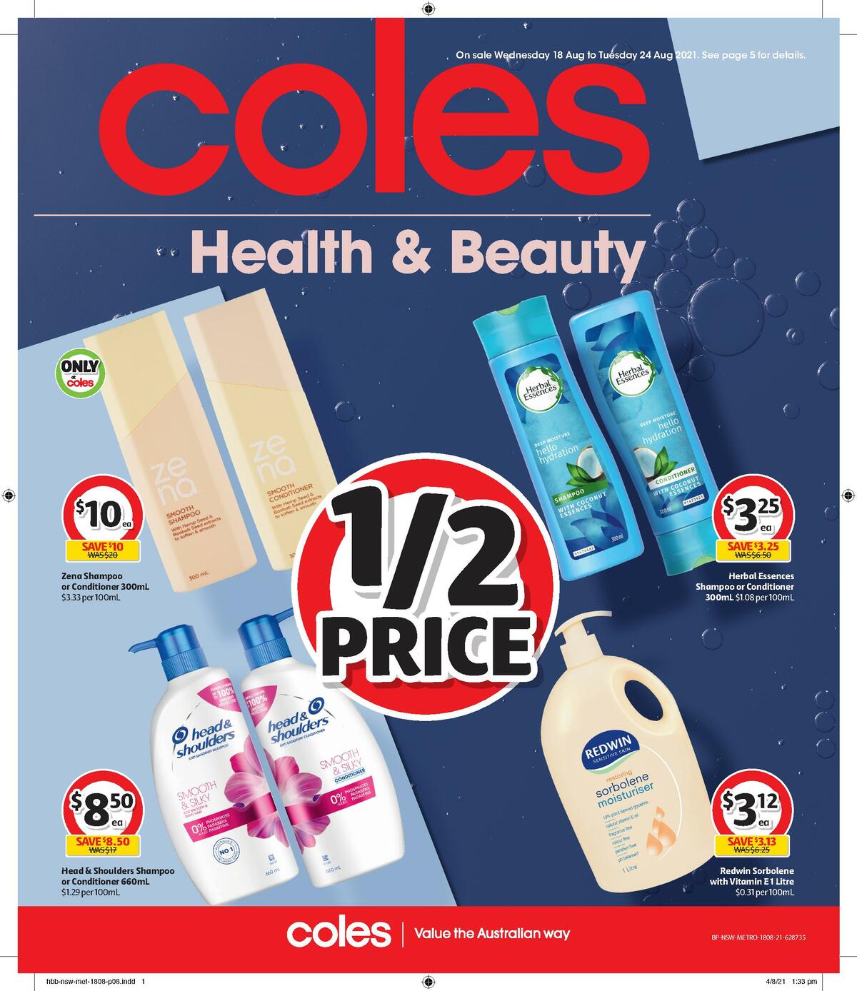 Coles Health & Beauty Catalogues from 18 August