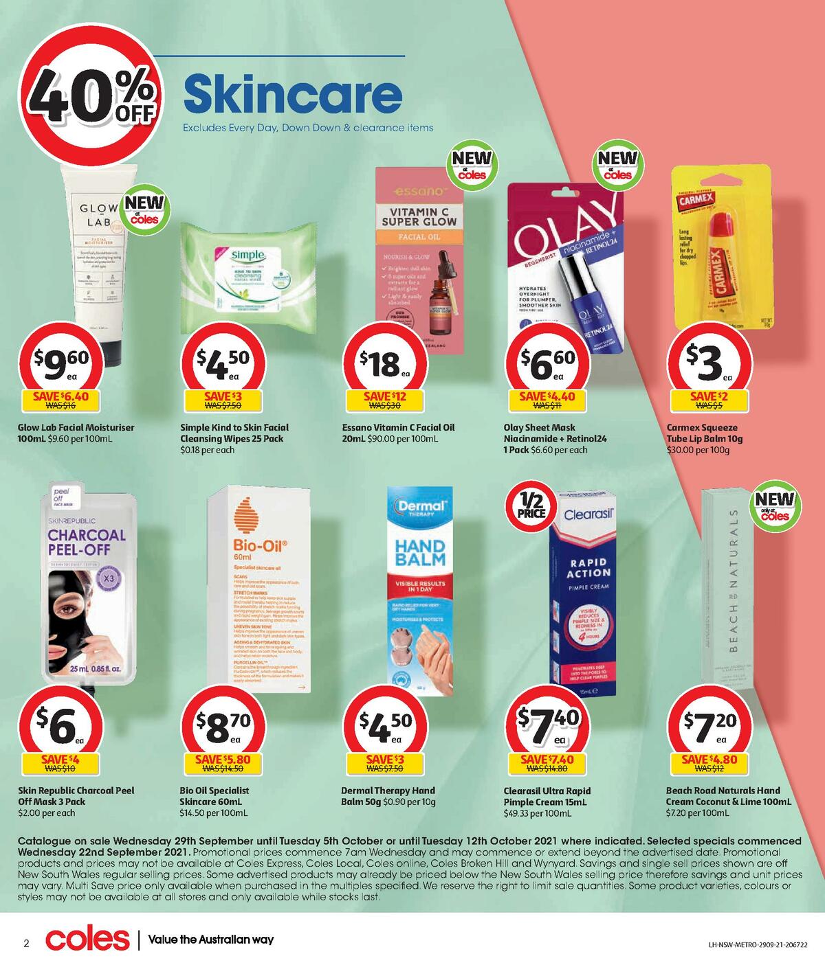 Coles Health & Beauty Catalogues from 29 September