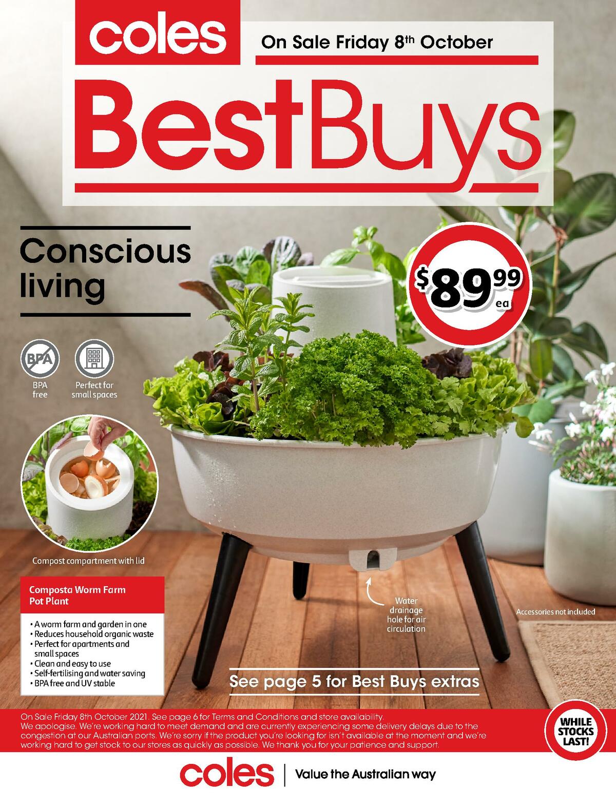 Coles Best Buys - Conscious Living Catalogues from 8 October