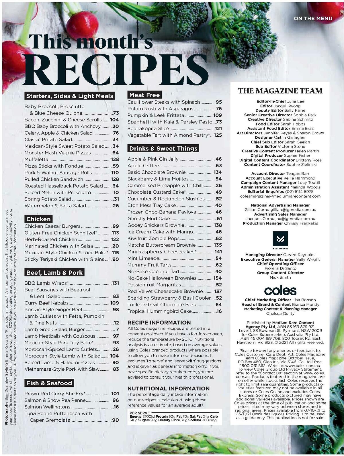 Coles Magazine October Catalogues from 1 October