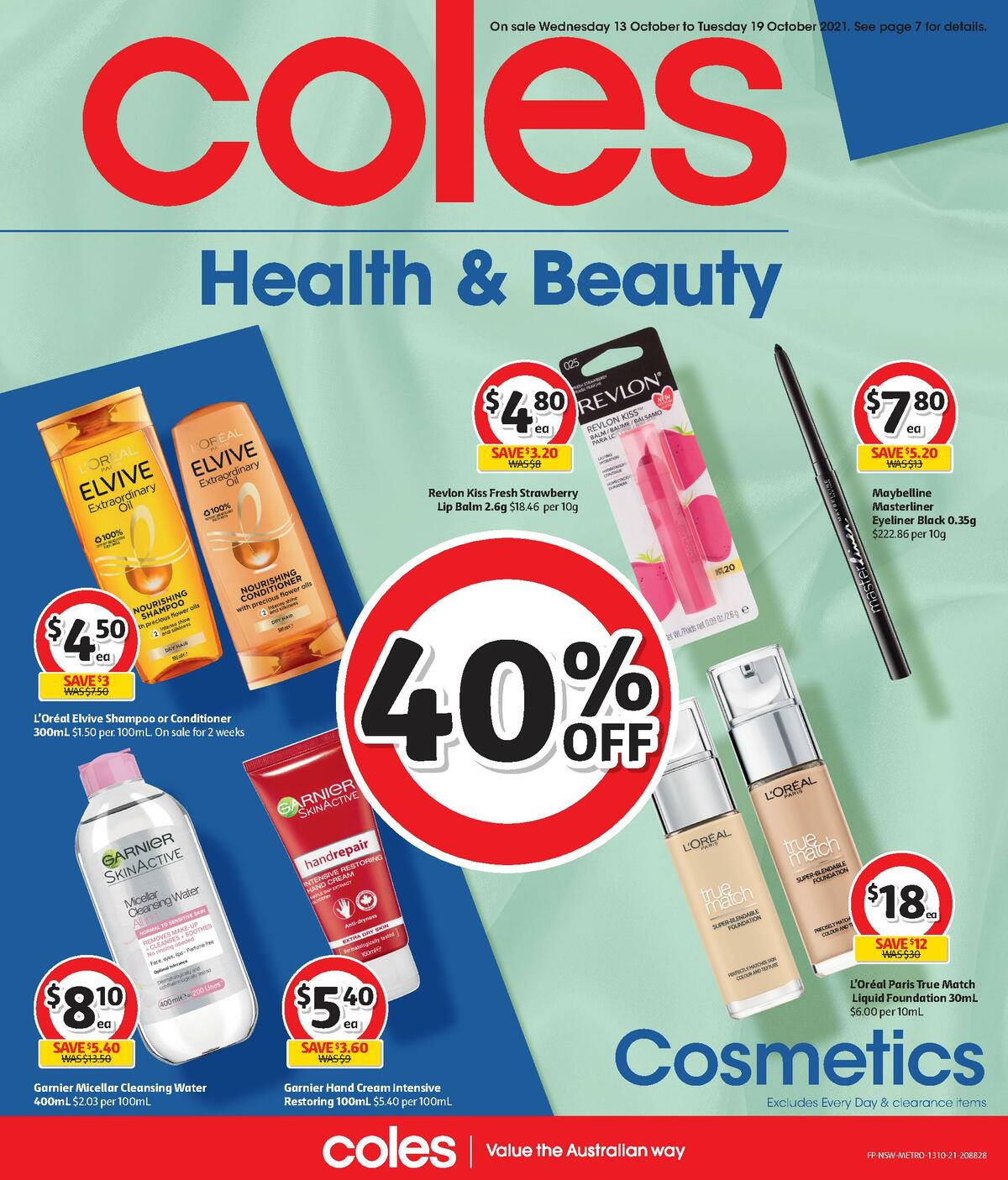 Coles Health & Beauty Catalogues from 13 October