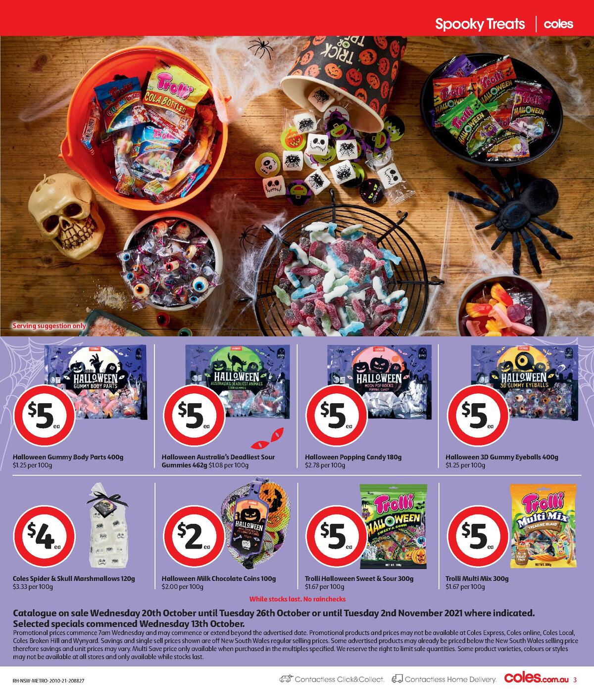 Coles Spooky Halloween Catalogues from 20 October