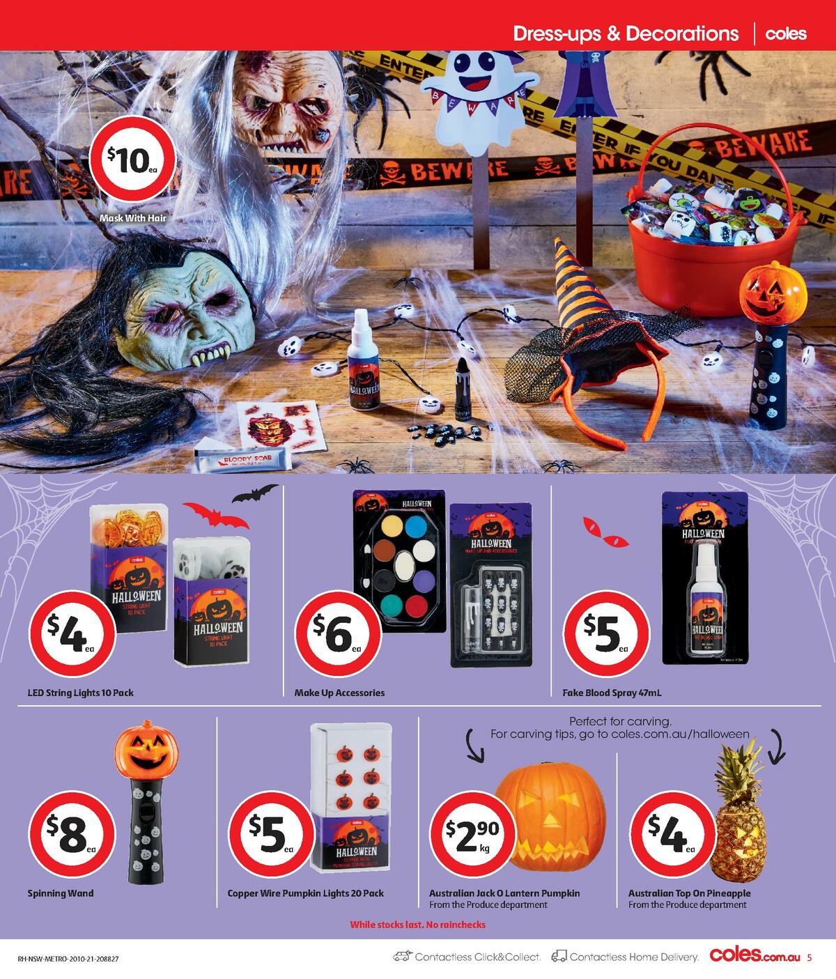 Coles Spooky Halloween Catalogues from 20 October