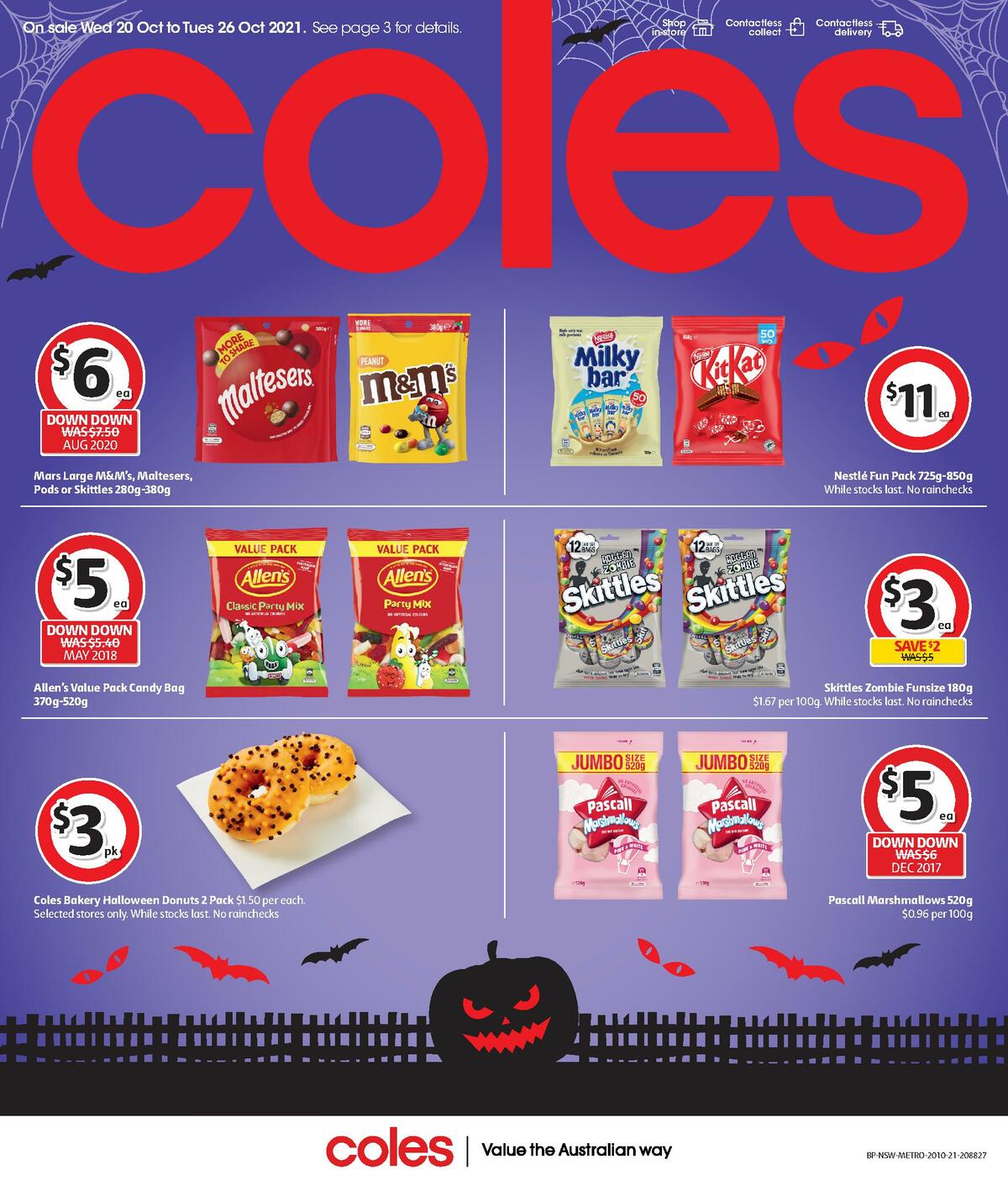 Coles Spooky Halloween Catalogues from 20 October