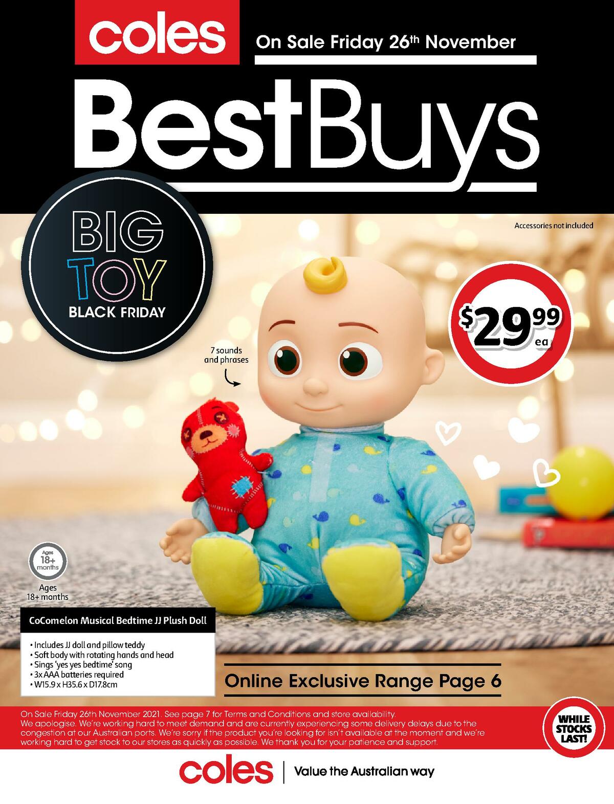 Coles Best Buys - Big Toy Black Friday Catalogues from November 26