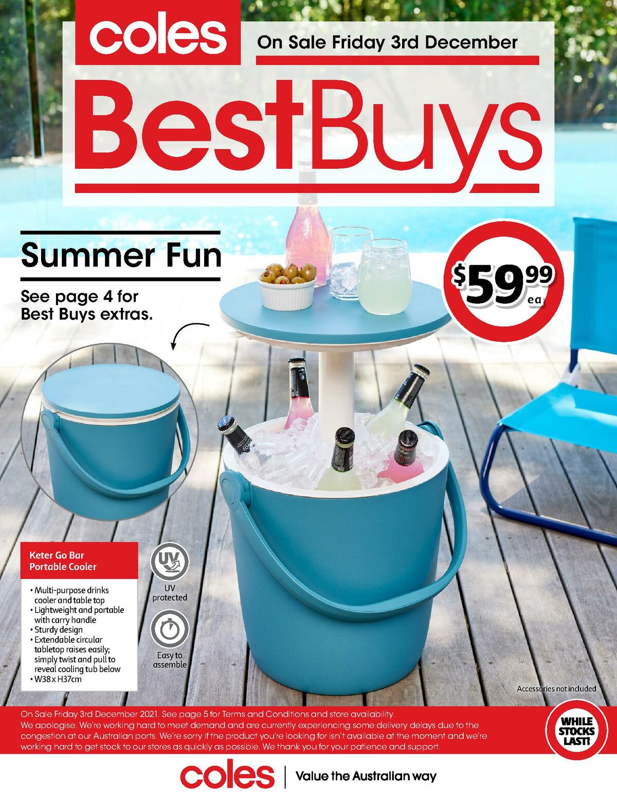 Coles Best Buys - Summer Fun Catalogues from 3 December