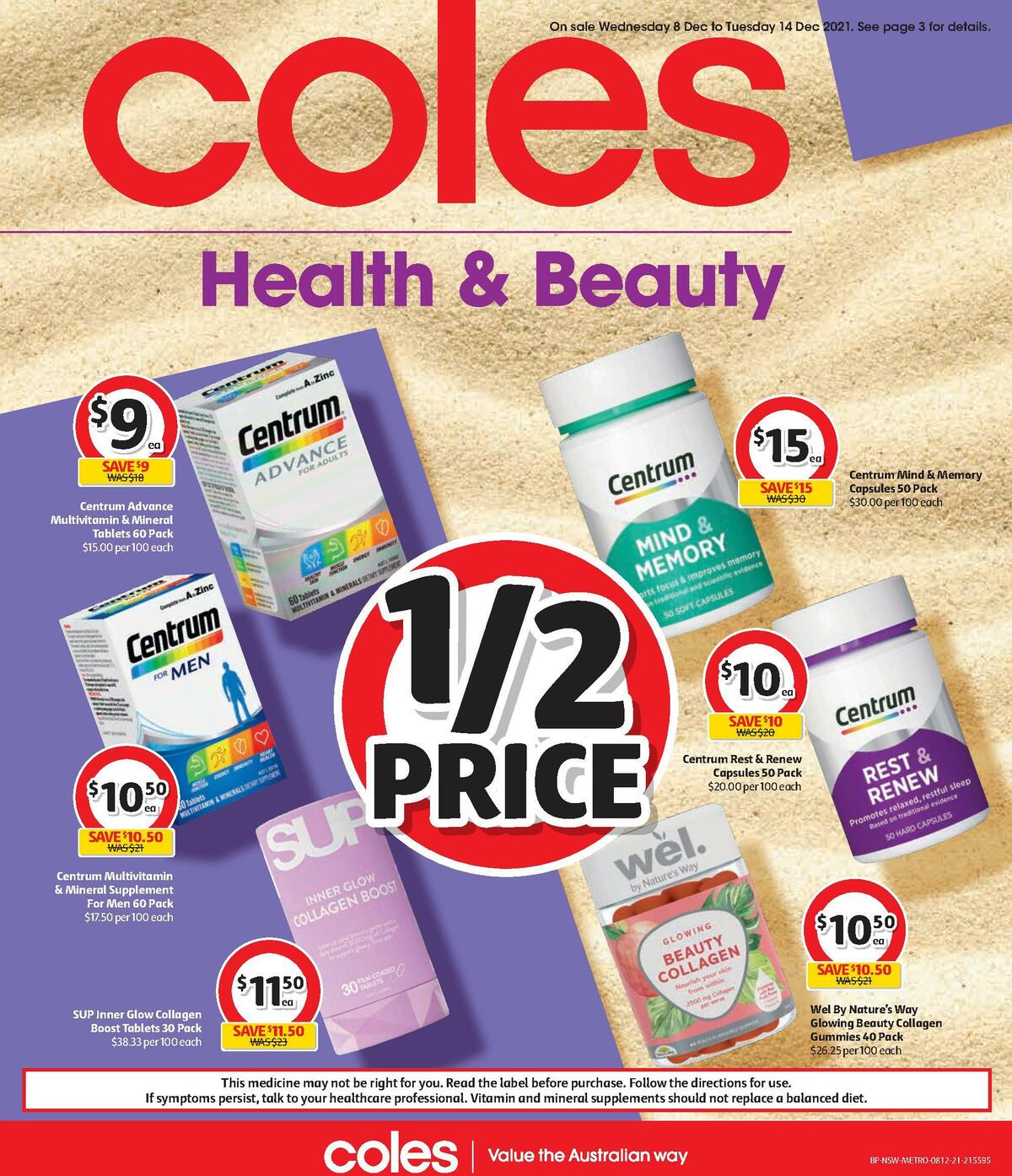 Coles Health & Beauty Catalogues from 8 December