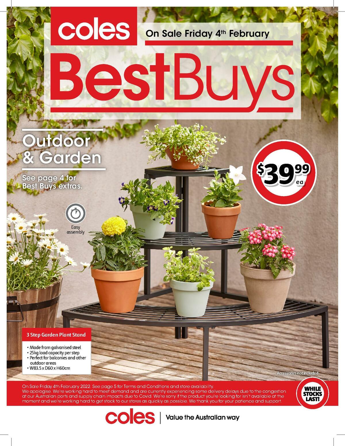 Coles Best Buys - Outdoor & Garden Catalogues from 4 February