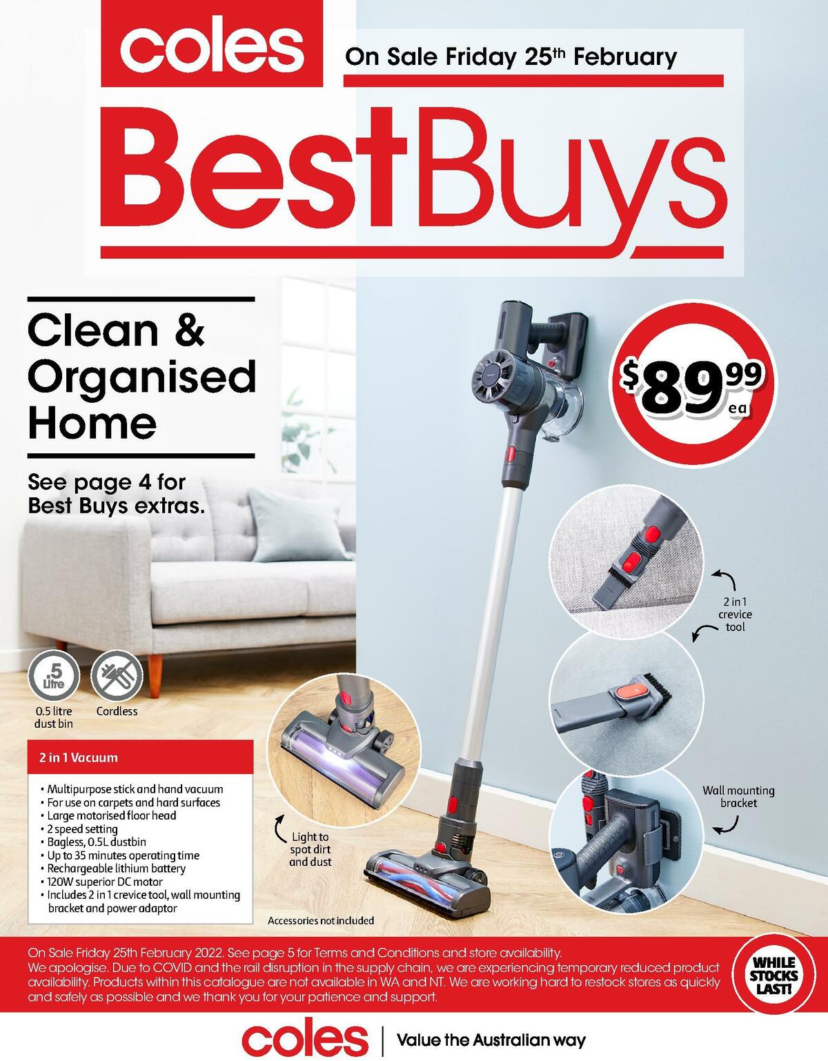 Coles Best Buys - Clean & Organised House Catalogues from 25 February