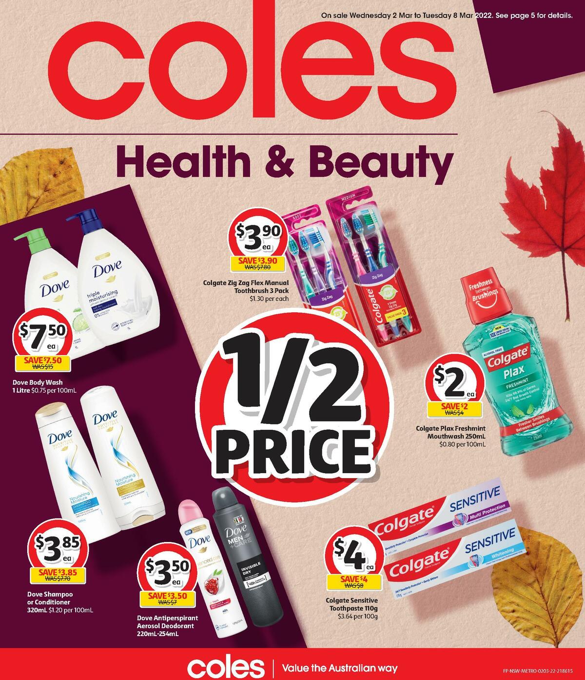 Coles Health & Beauty Catalogues from 2 March