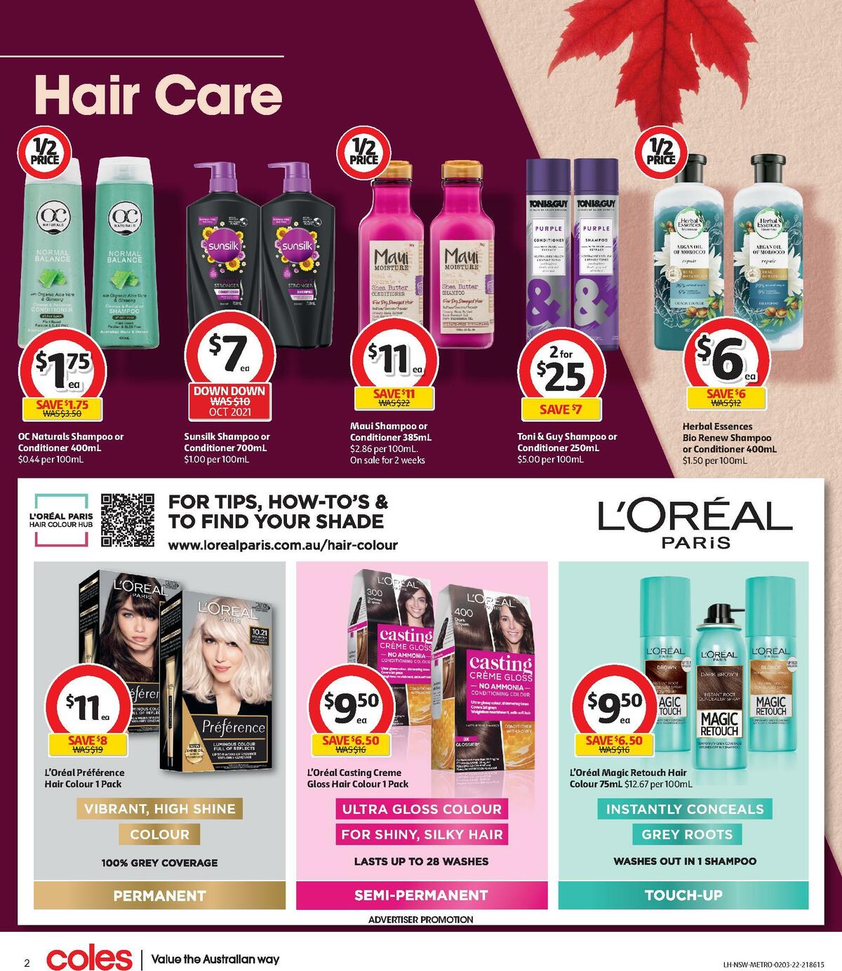 Coles Health & Beauty Catalogues from 2 March