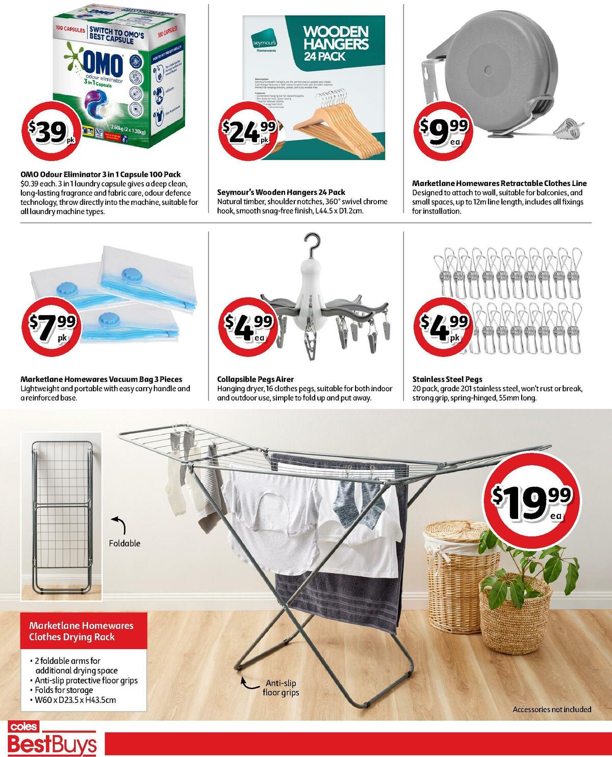 Coles Best Buys - Laundry & Bathroom Catalogues from 4 March