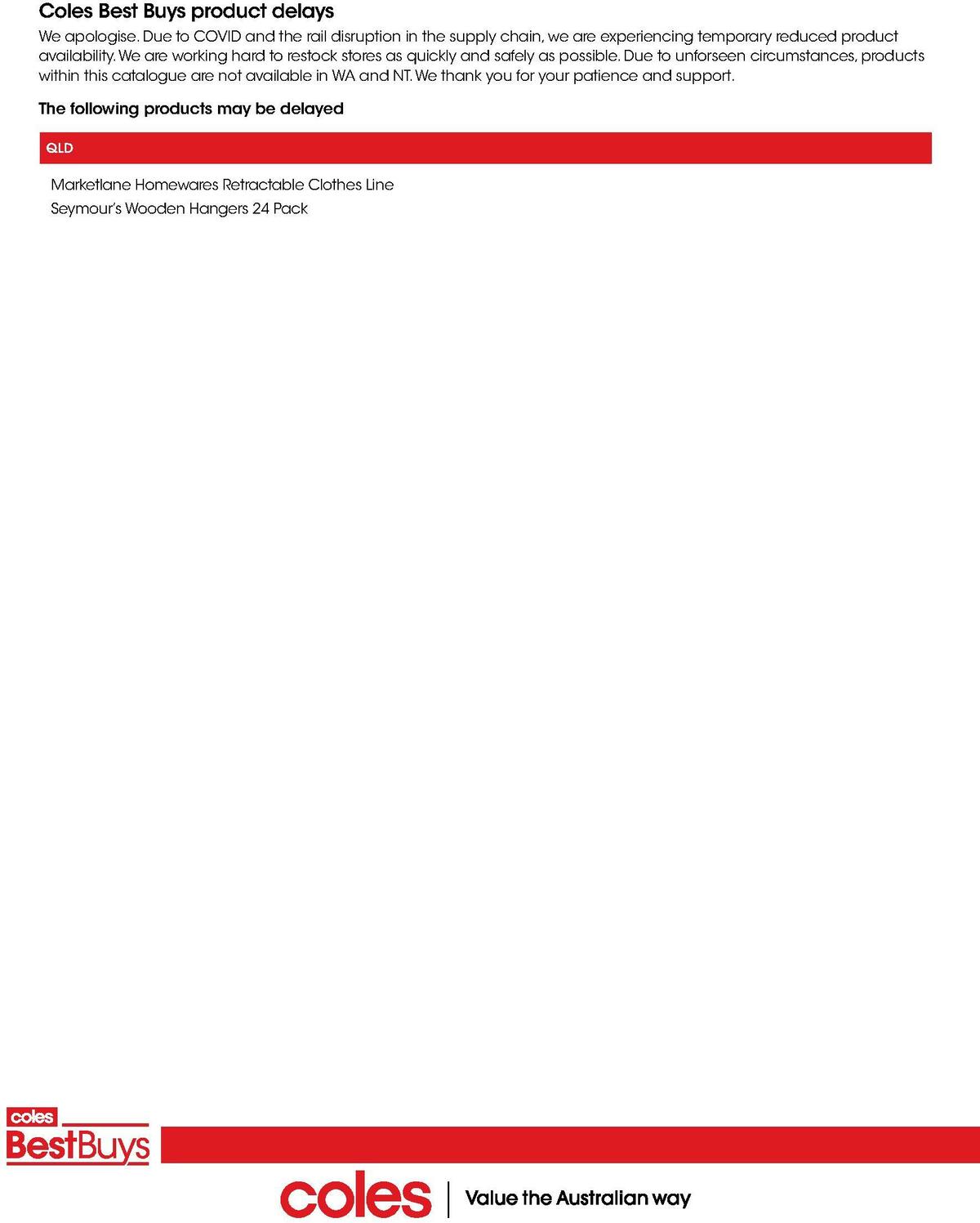 Coles Best Buys - Laundry & Bathroom Catalogues from 4 March