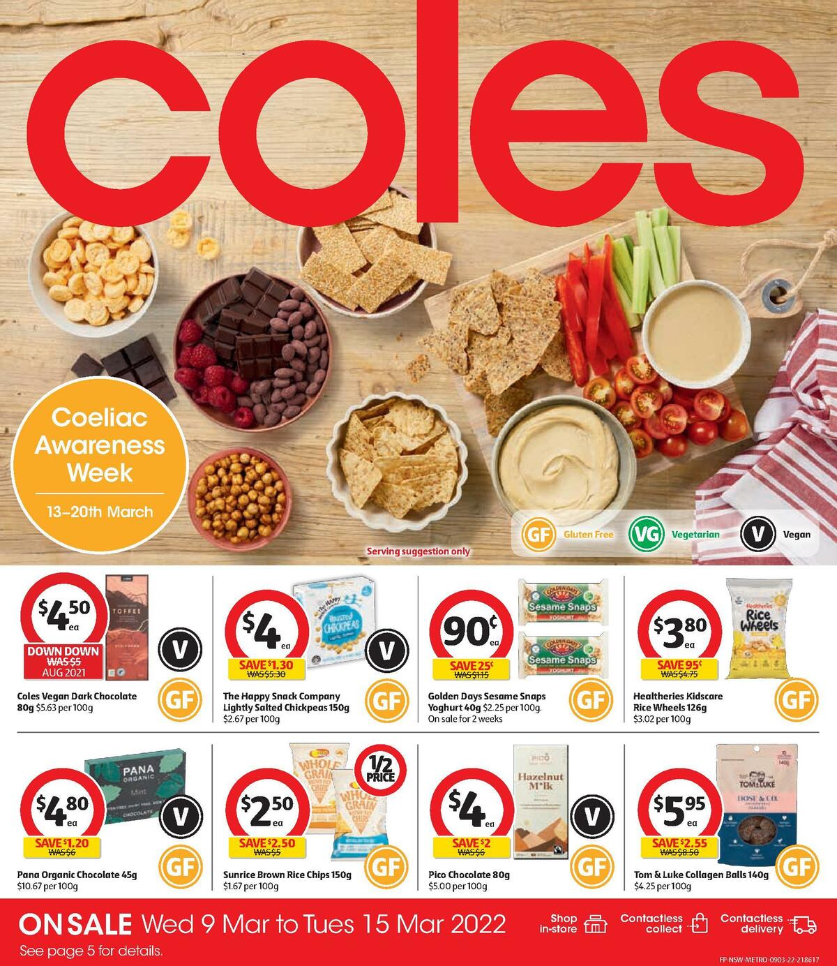 Coles Coeliac Awareness Catalogues from 9 March
