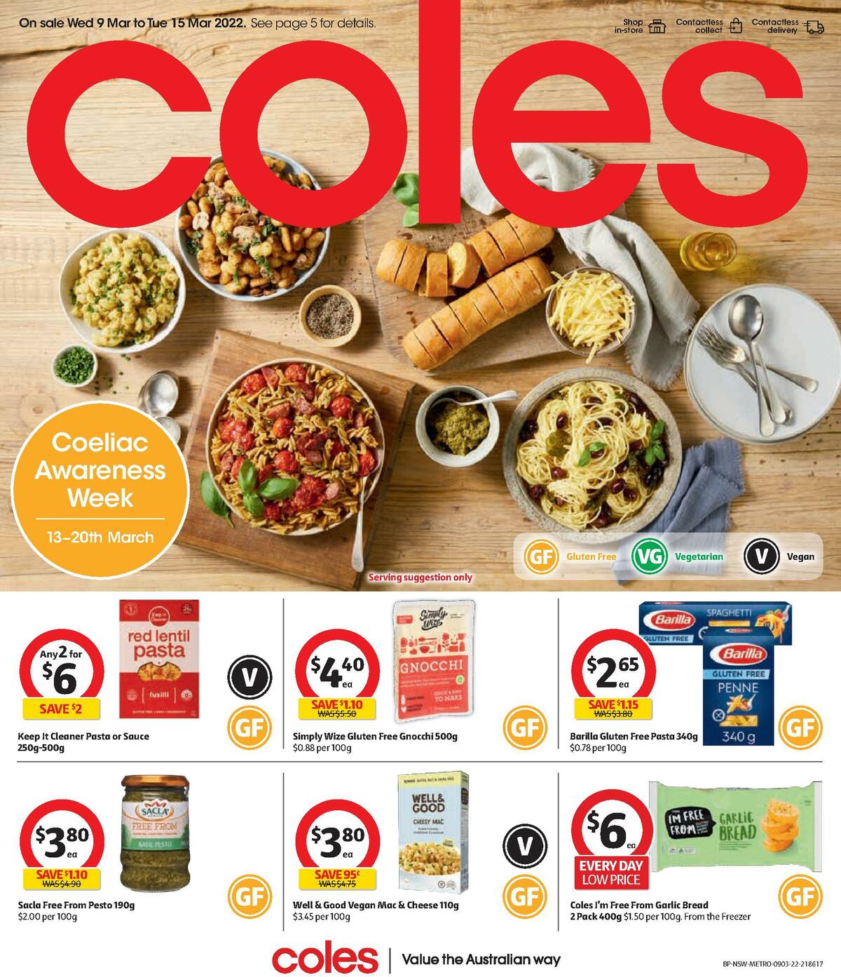 Coles Coeliac Awareness Catalogues from 9 March