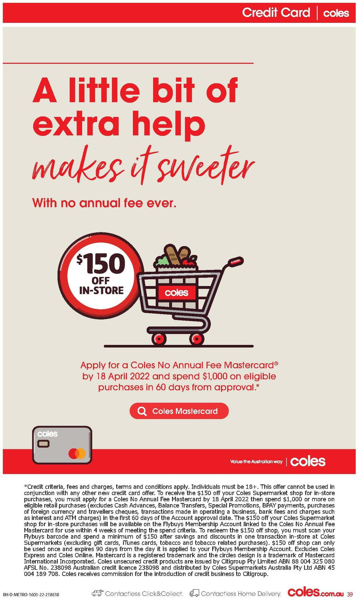 Coles Catalogues from 16 March