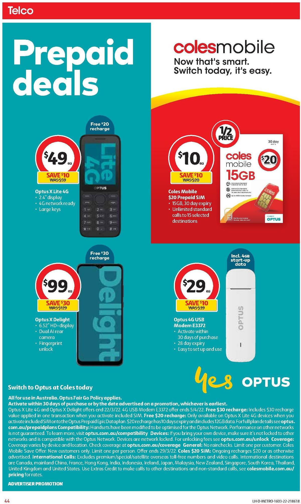 Coles Catalogues from 16 March