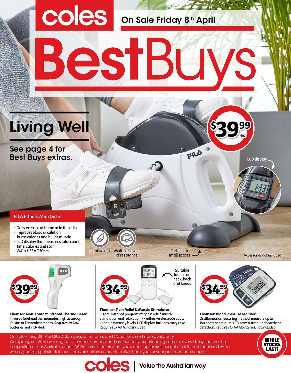 Coles Best Buys - Living Well Catalogues from 8 April