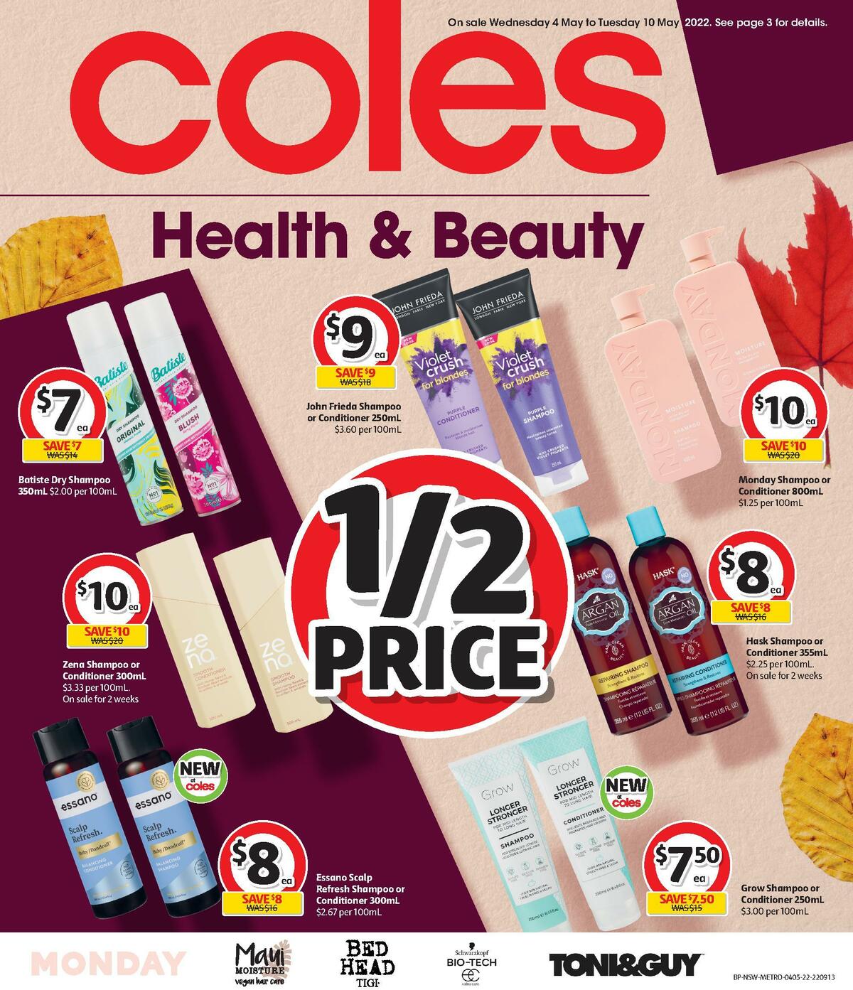 Coles Health & Beauty Catalogues from 4 May