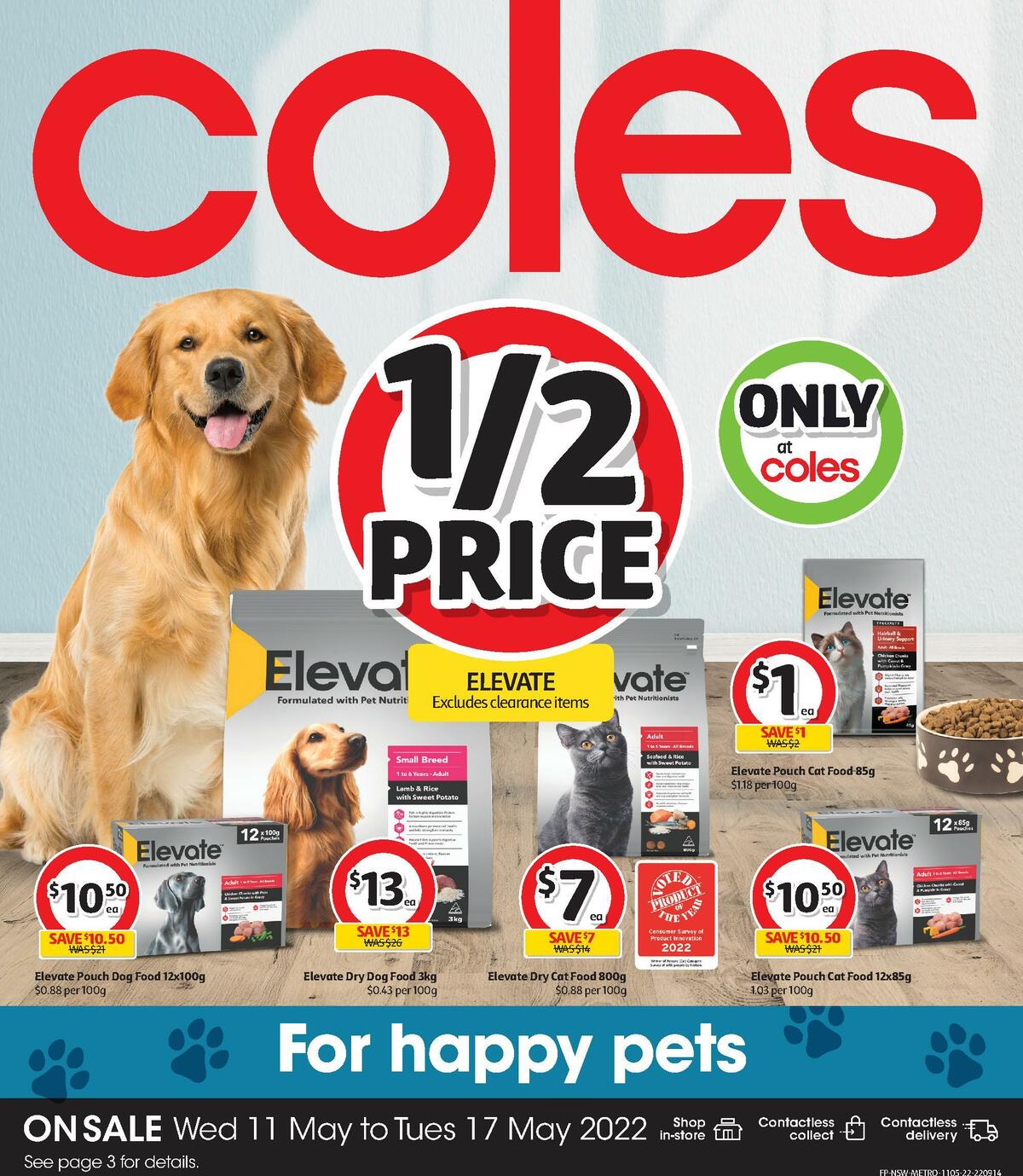 Coles Broad Sheet Catalogues from 11 May