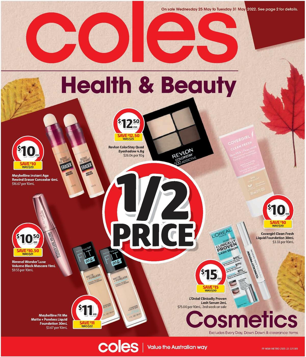 Coles Health & Beauty Catalogues from 25 May