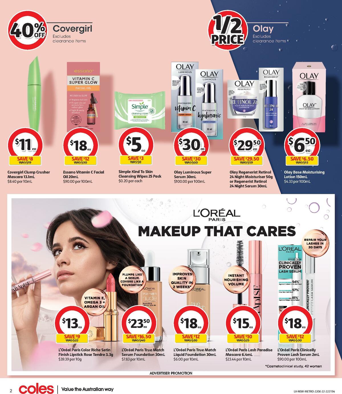 Coles Health & Beauty Catalogues from 22 June