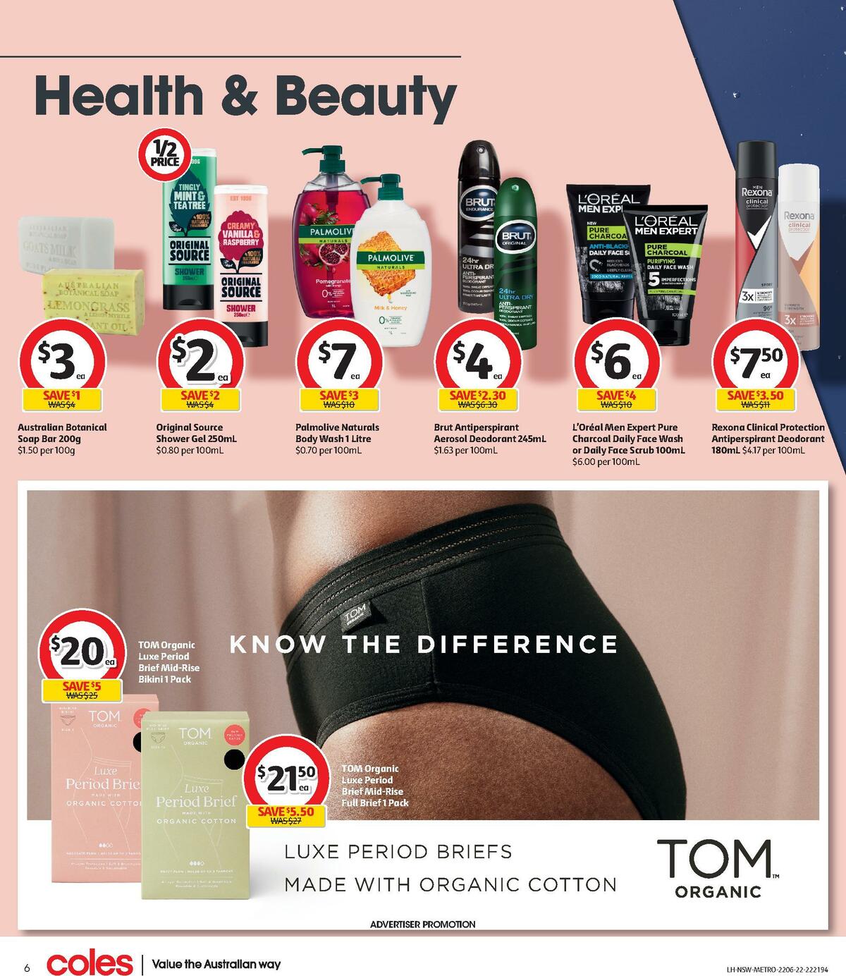 Coles Health & Beauty Catalogues from 22 June