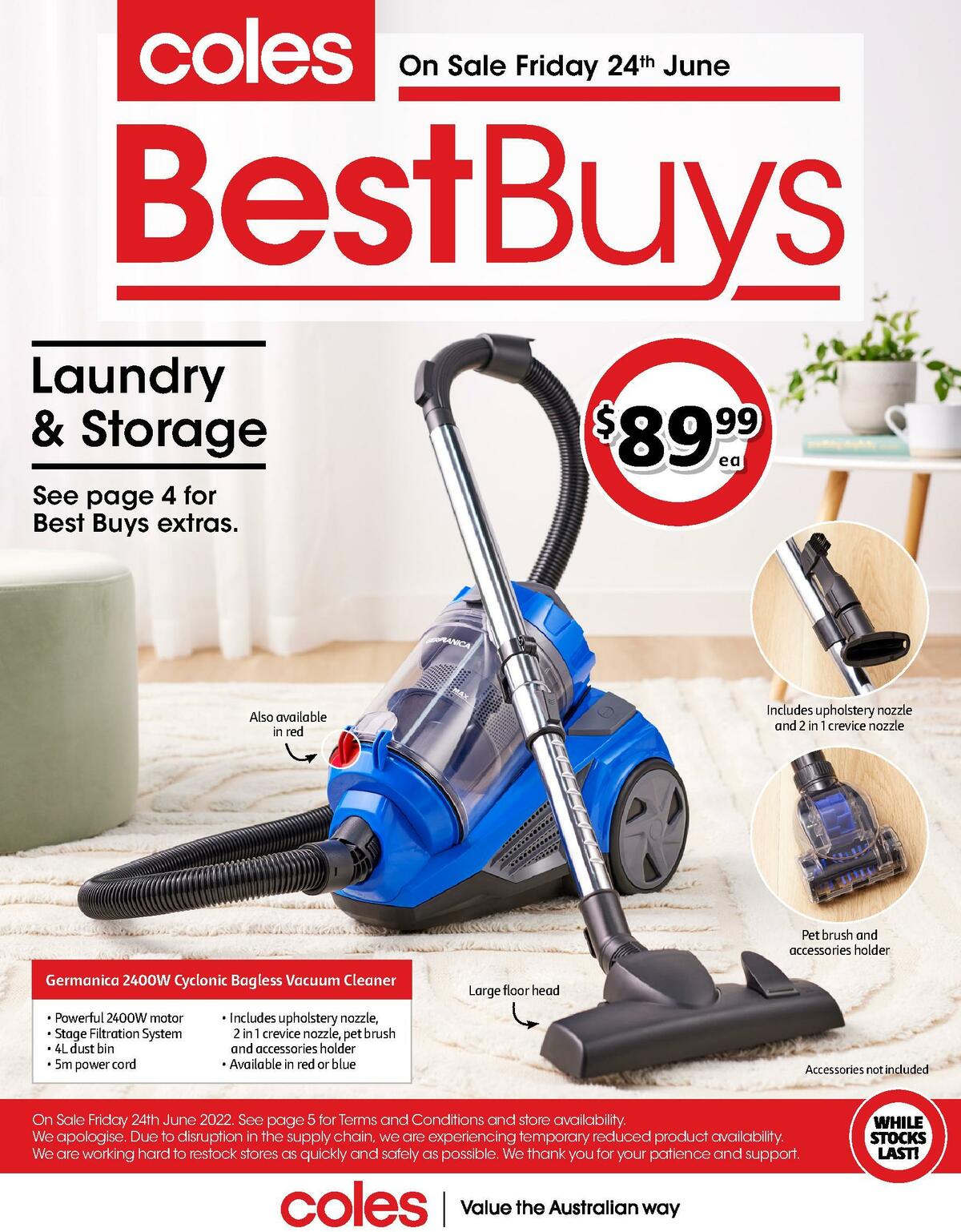 Coles Best Buys - Laundry & Storage Catalogues from 24 June