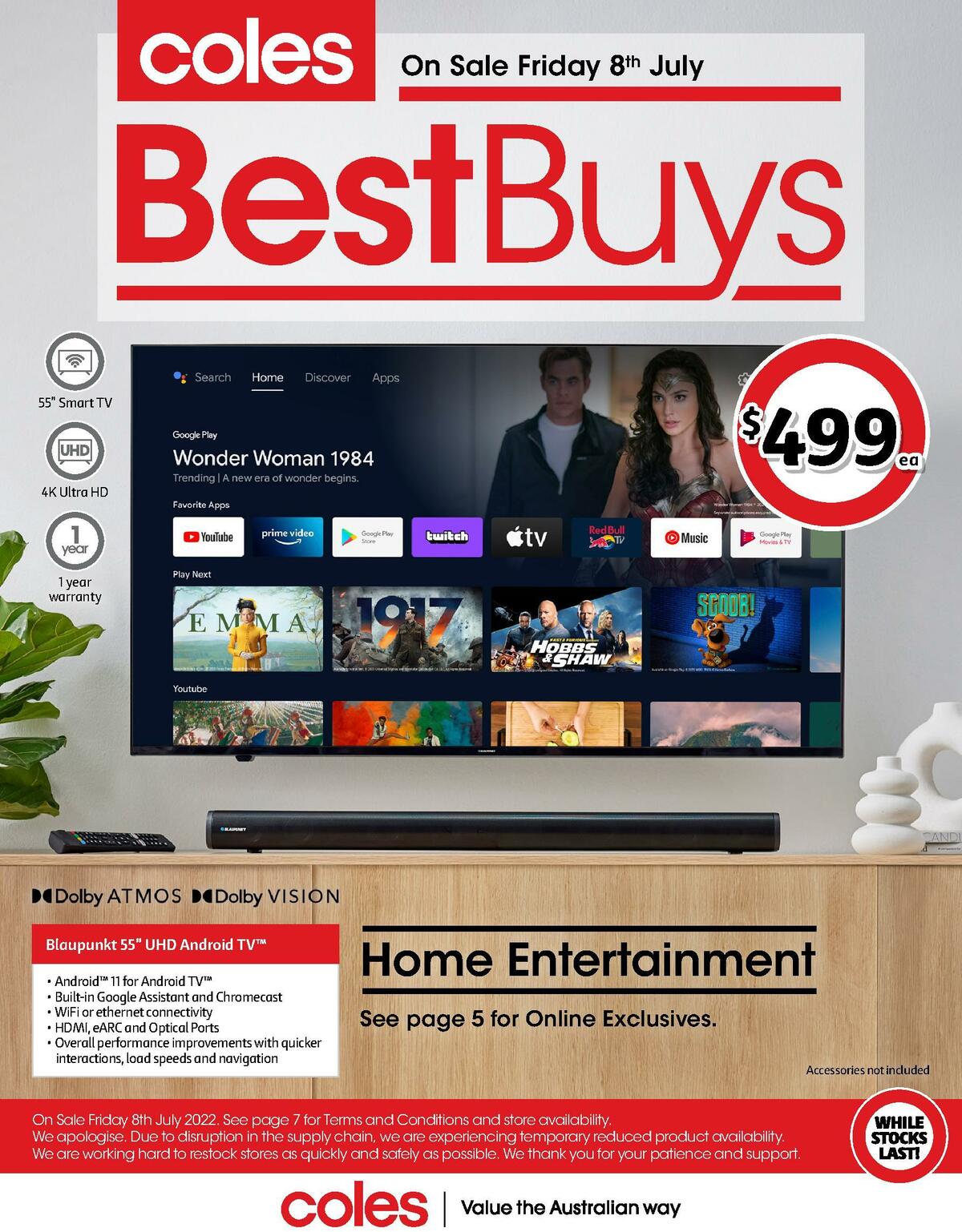Coles Best Buys - Home Entertainment Catalogues from 8 July