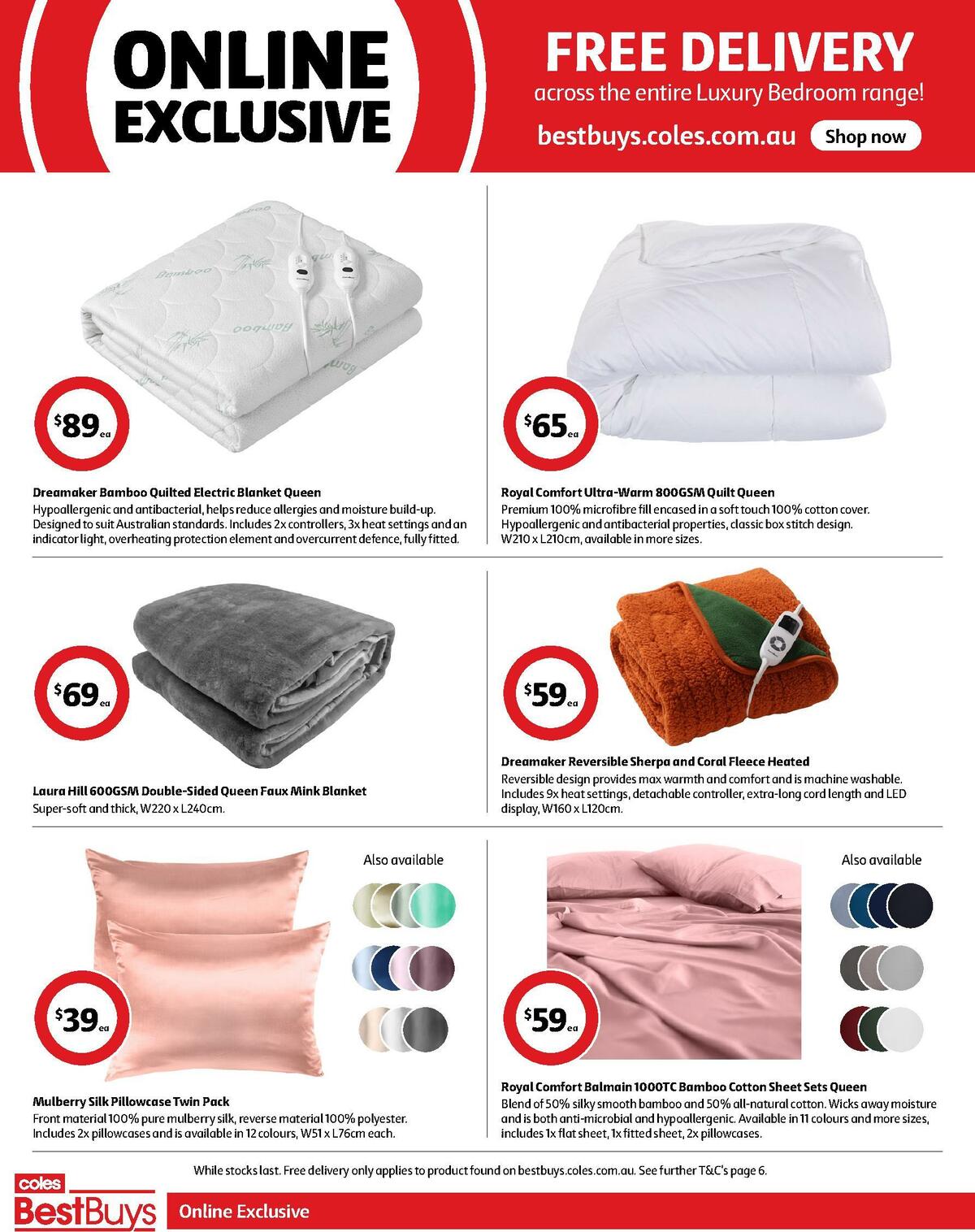 Coles Best Buys - Luxury Bedroom Catalogues from 5 August