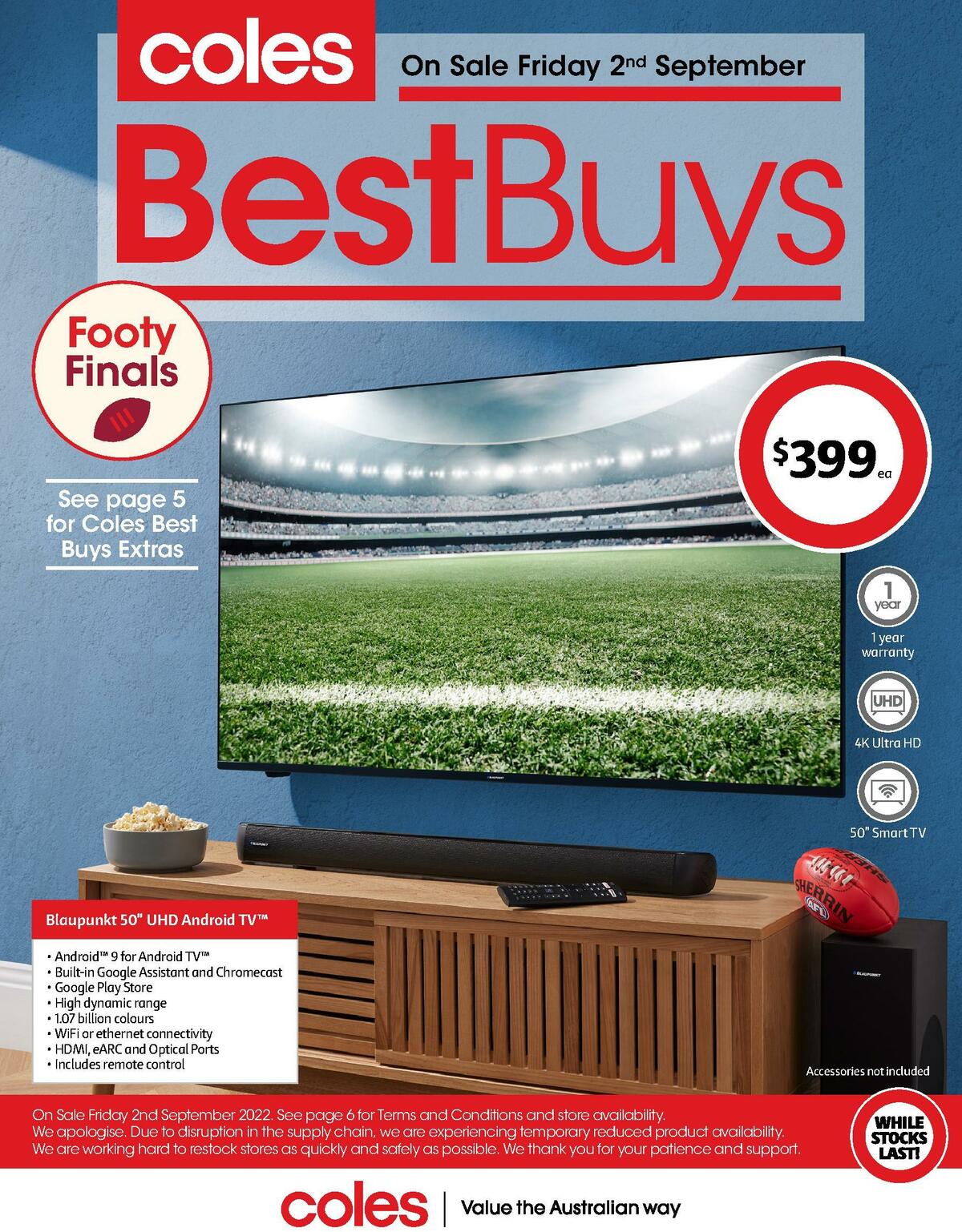 Coles Best Buys - Footy Finals Catalogues from 2 September