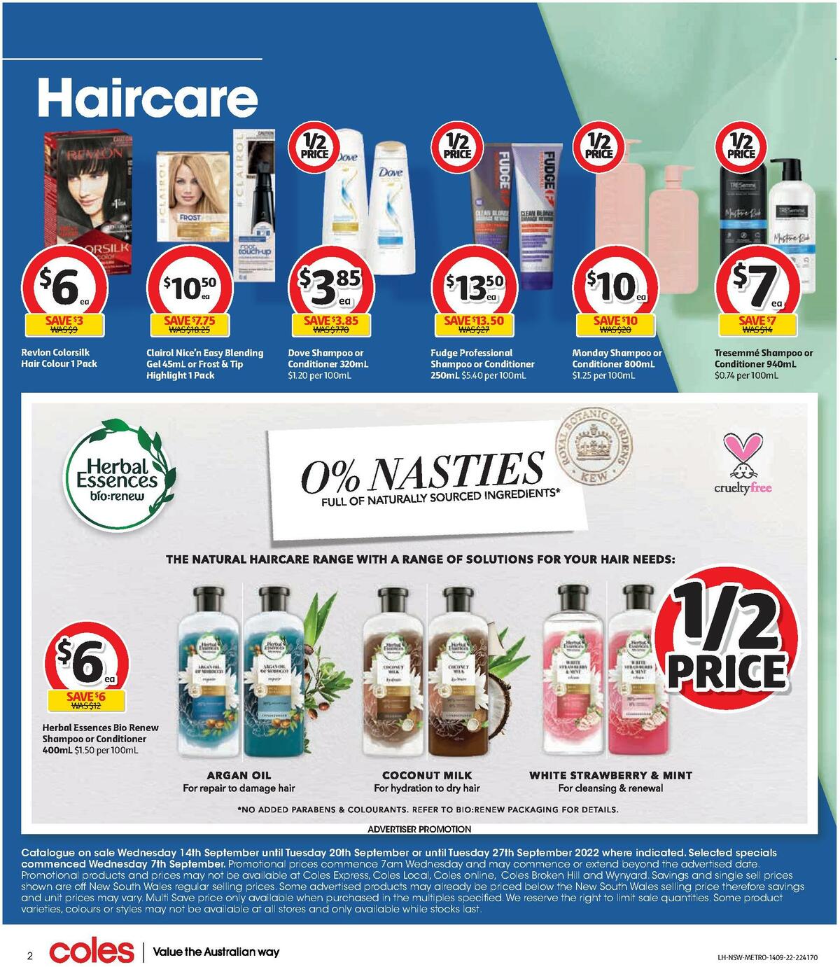 Coles Health & Beauty Catalogues from 14 September