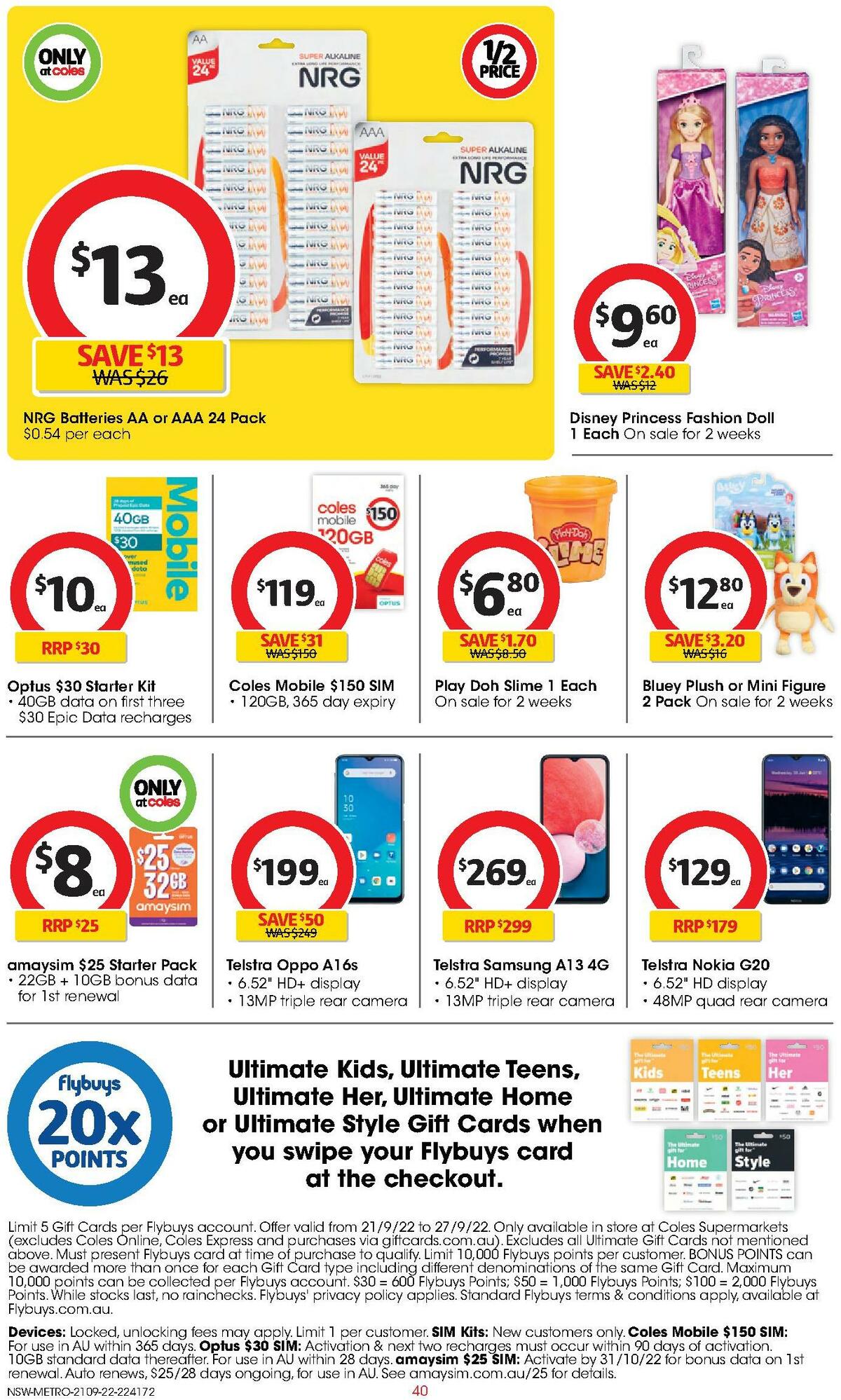 Coles Catalogues from 21 September