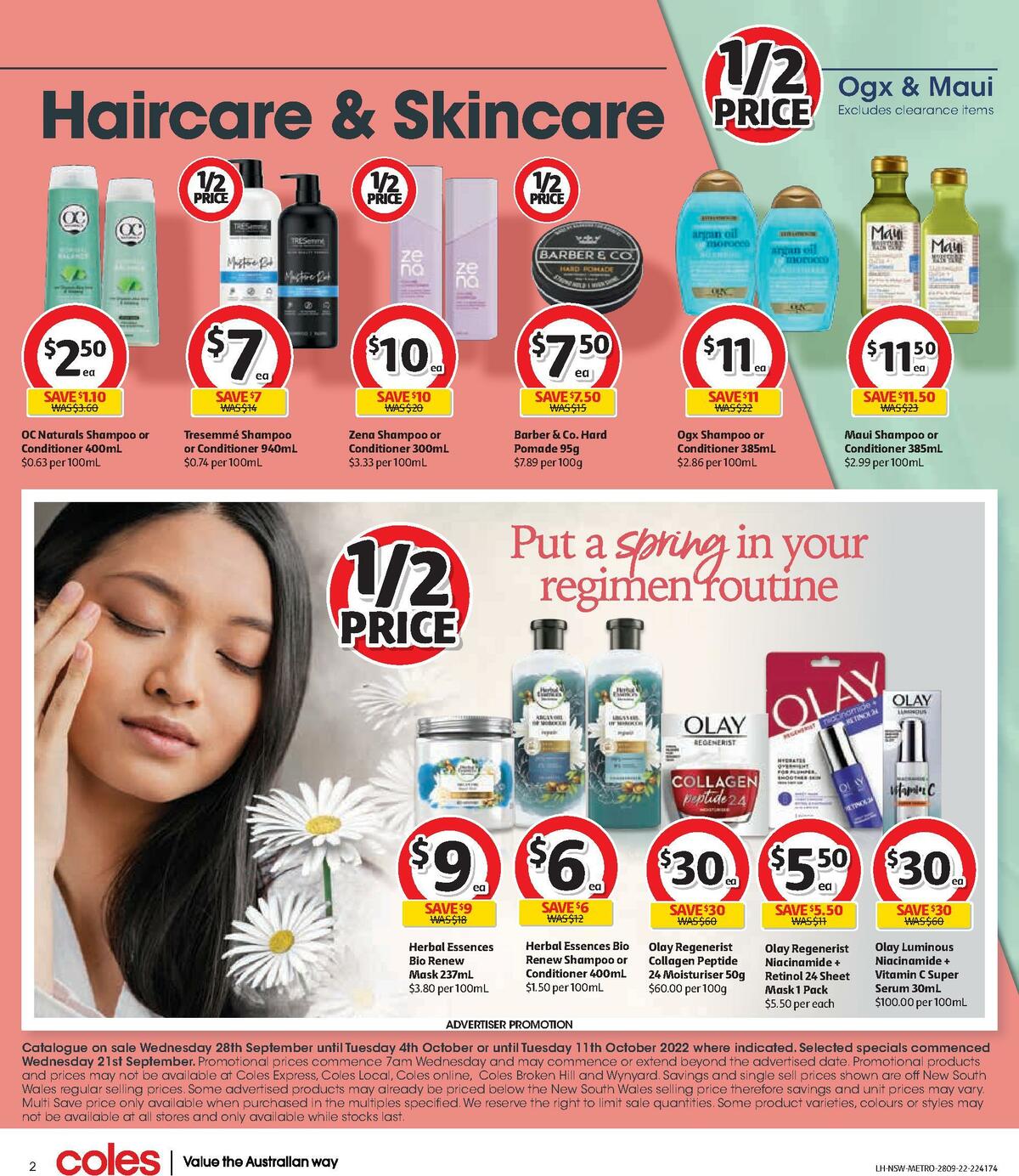 Coles Health & Beauty Catalogues from 28 September