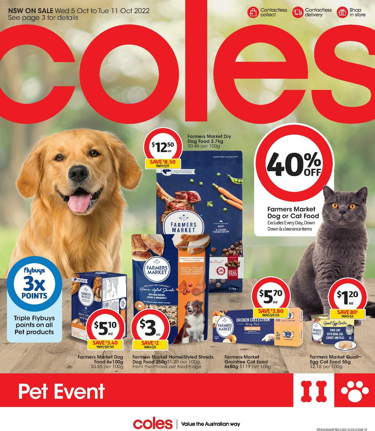 Coles Pet Event Catalogues from 5 October